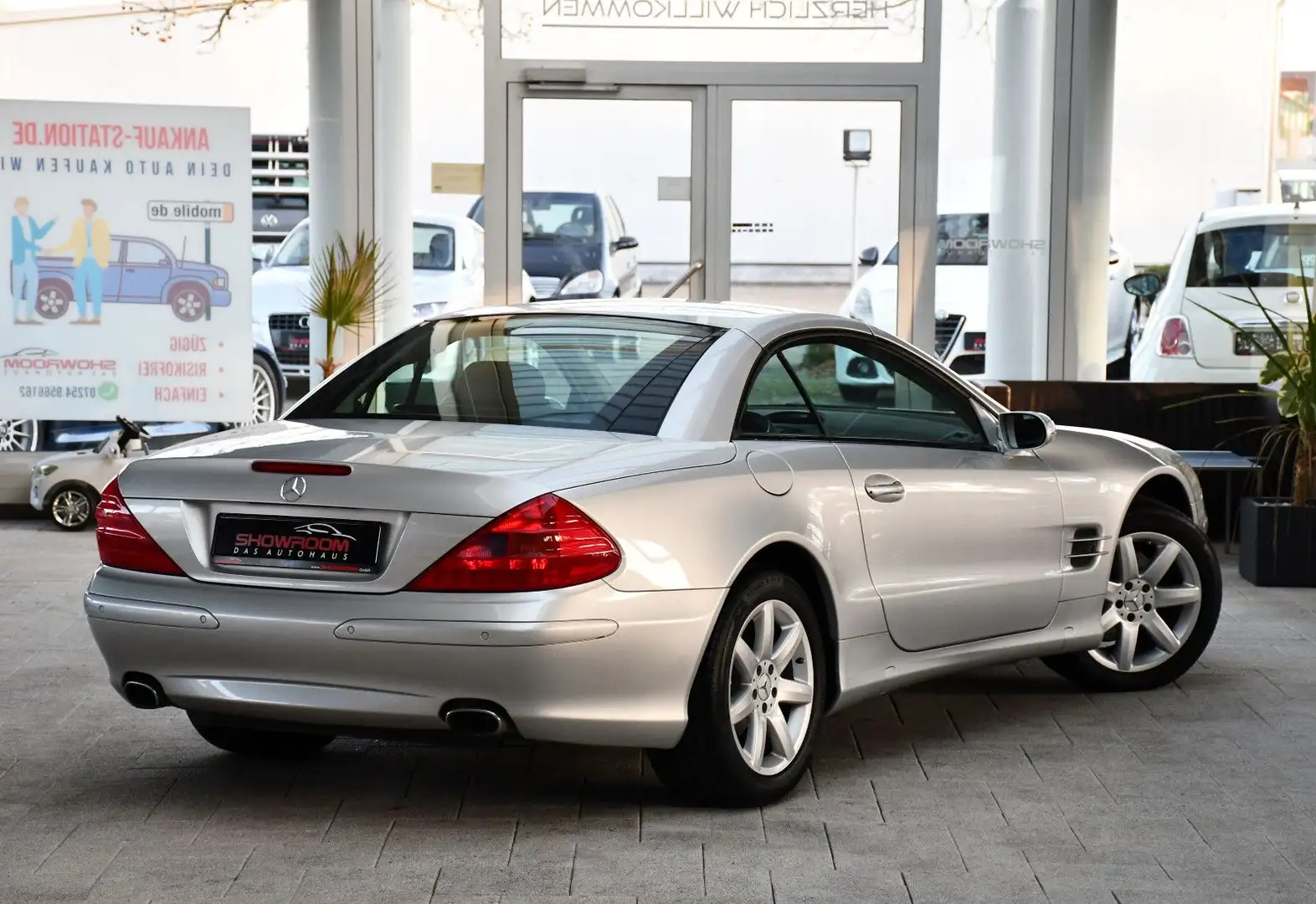 Mercedes-Benz SL 350 Roadster 1.HD Rentner DE-FZG nur 35tkm! Zilver - 2
