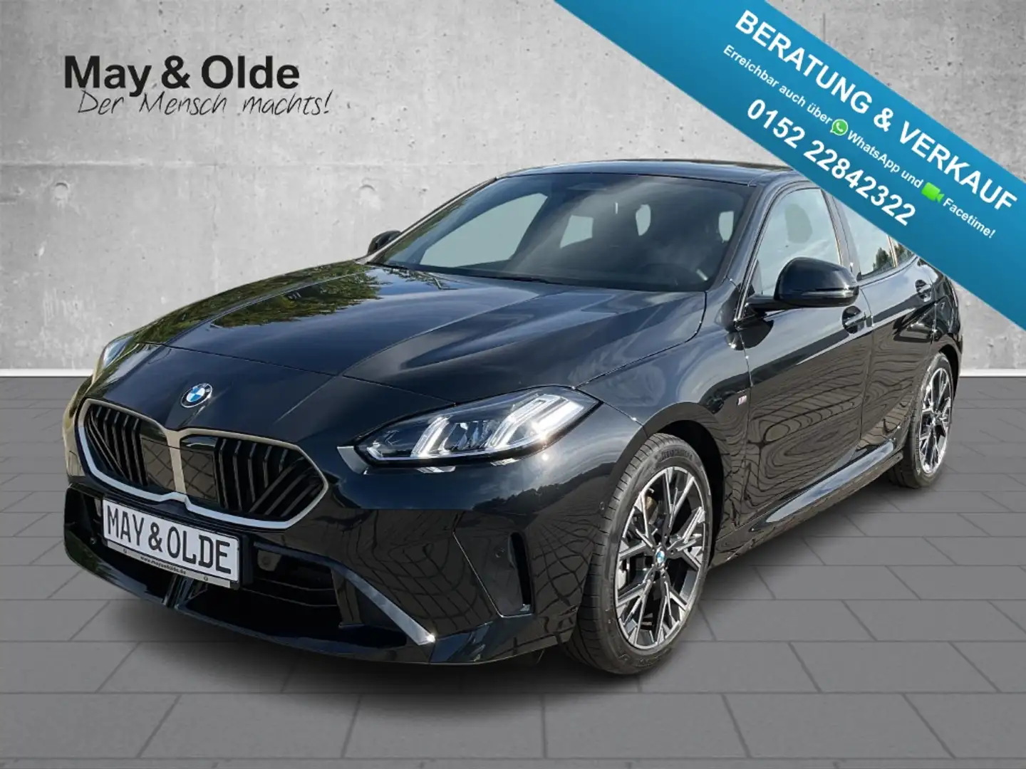 BMW 120 Aut M Sport LED Navi SHZ RFK Klimaaut Schwarz - 1