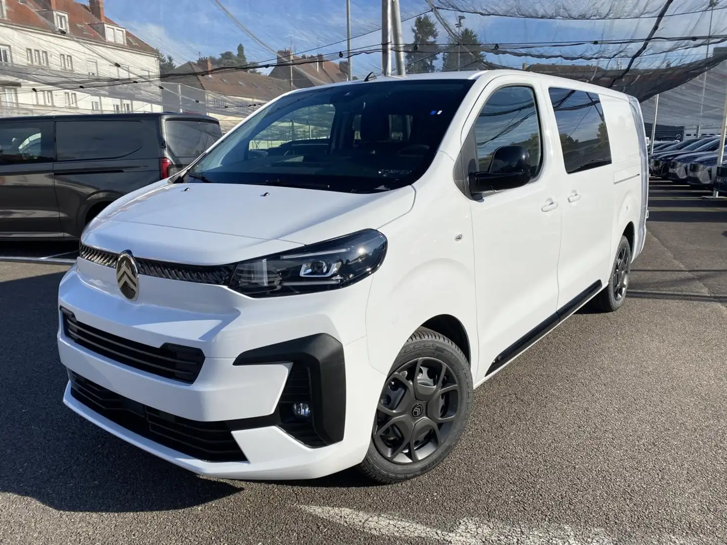 Citroen Jumpy III CABINE APPROFONDIE XL 2.2 BLUEHDI 180 EAT8 5PL NOUVEAU MOTEUR / ATTELAGE / CAMERA / MAIN LIBRE Blanc - 2