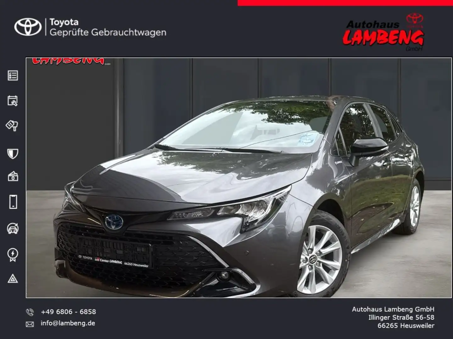 Toyota Corolla 1.8 Hybrid Business Edition Gris - 1