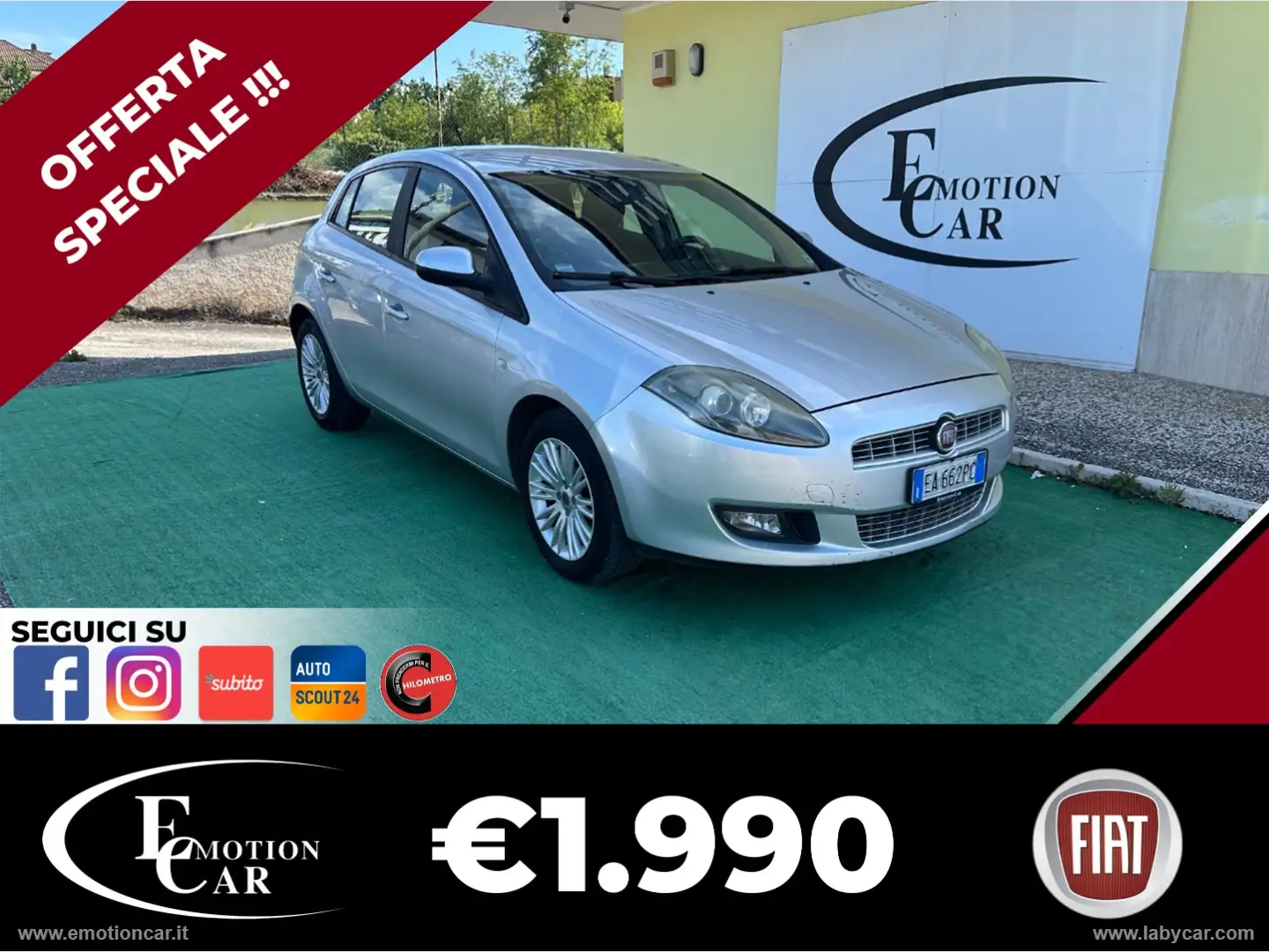 Fiat Bravo 1.6 MJT 120 CV Dynamic - 2010 Gris - 1