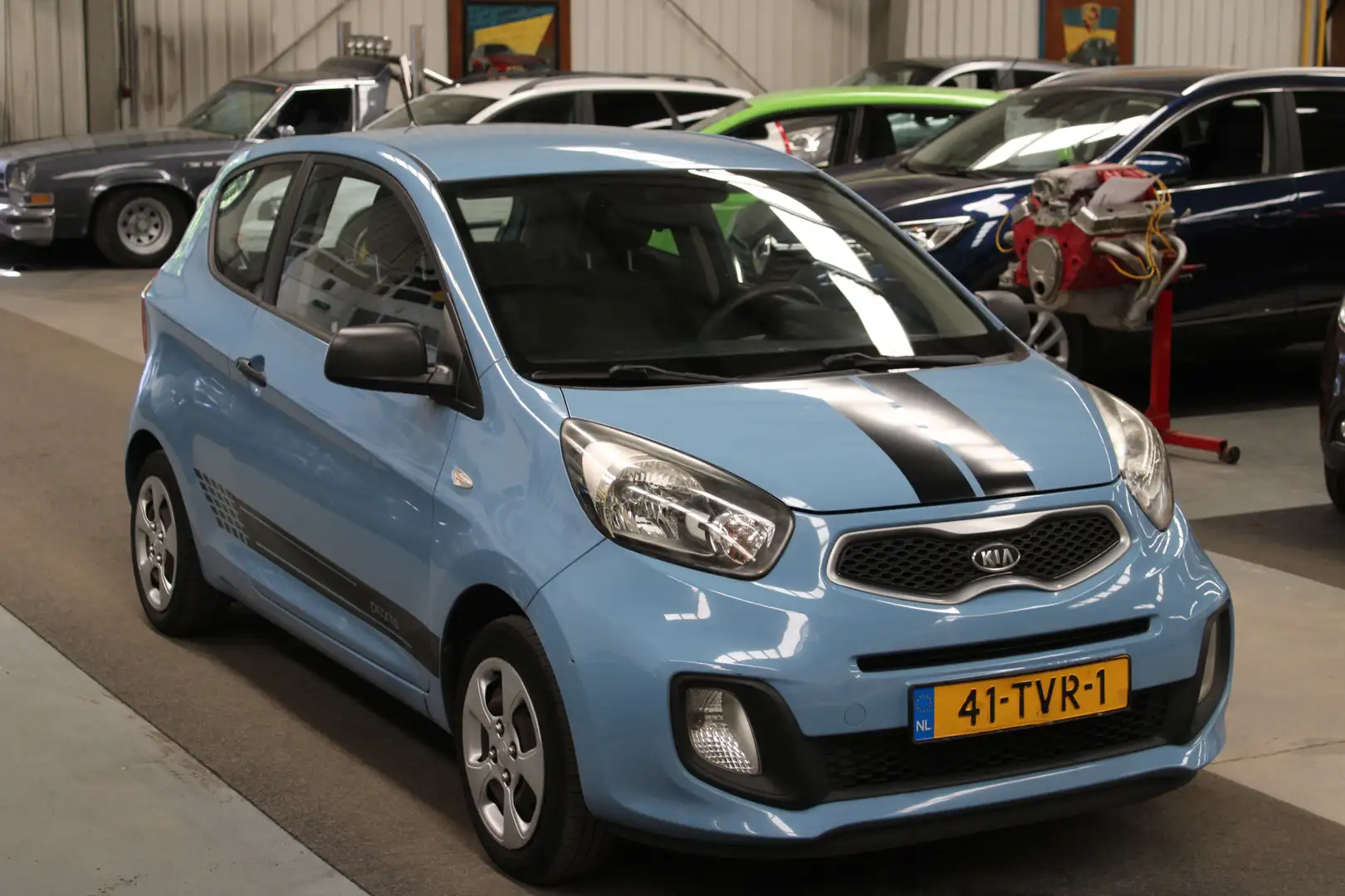 Kia Picanto 1.0 CVVT 92.815km NAP, Isofix, Stuurbekrachtiging Blauw - 2