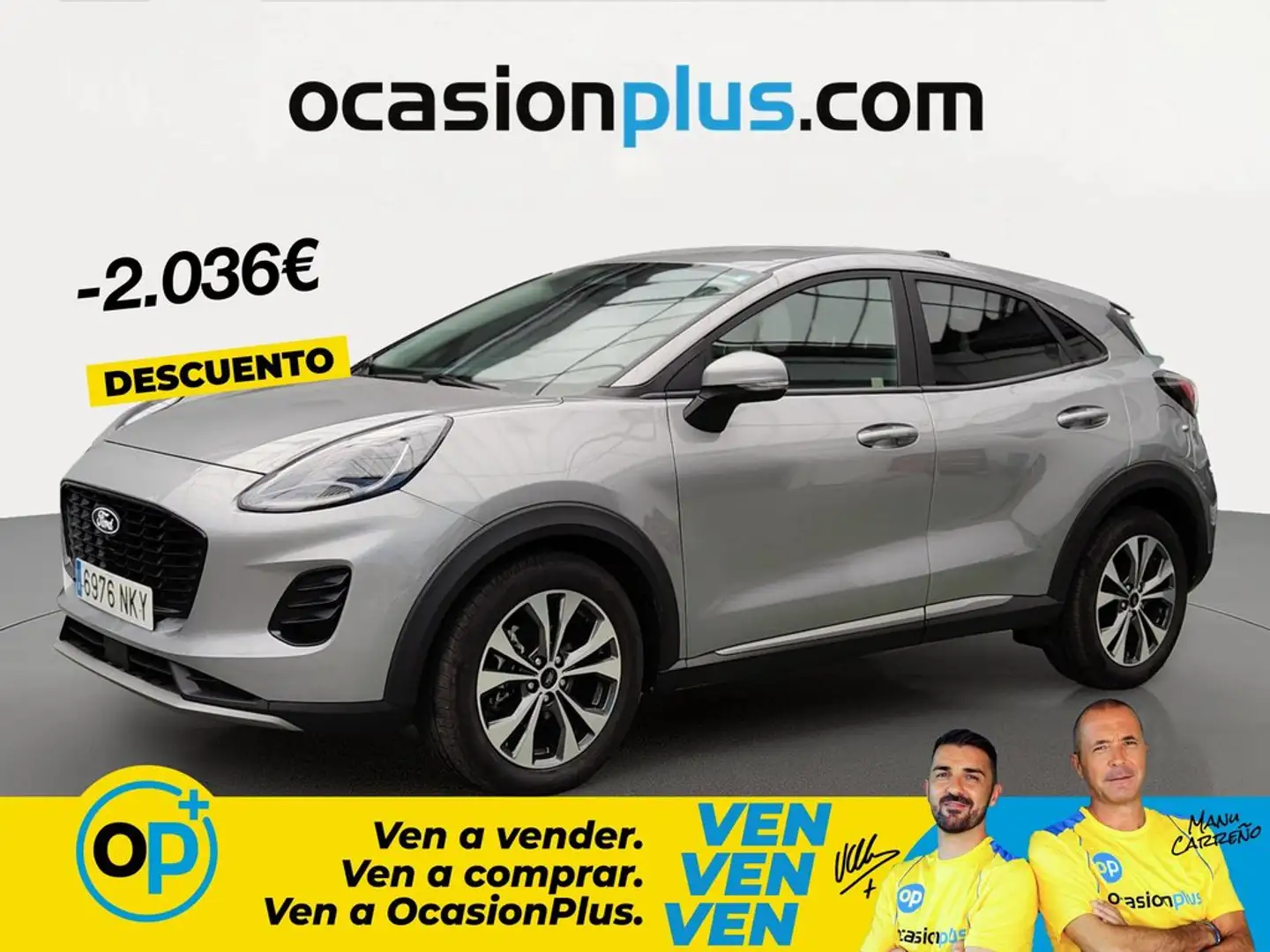 Ford Puma 1.0 EcoBoost MHEV Titanium Aut. 125 Gris - 1