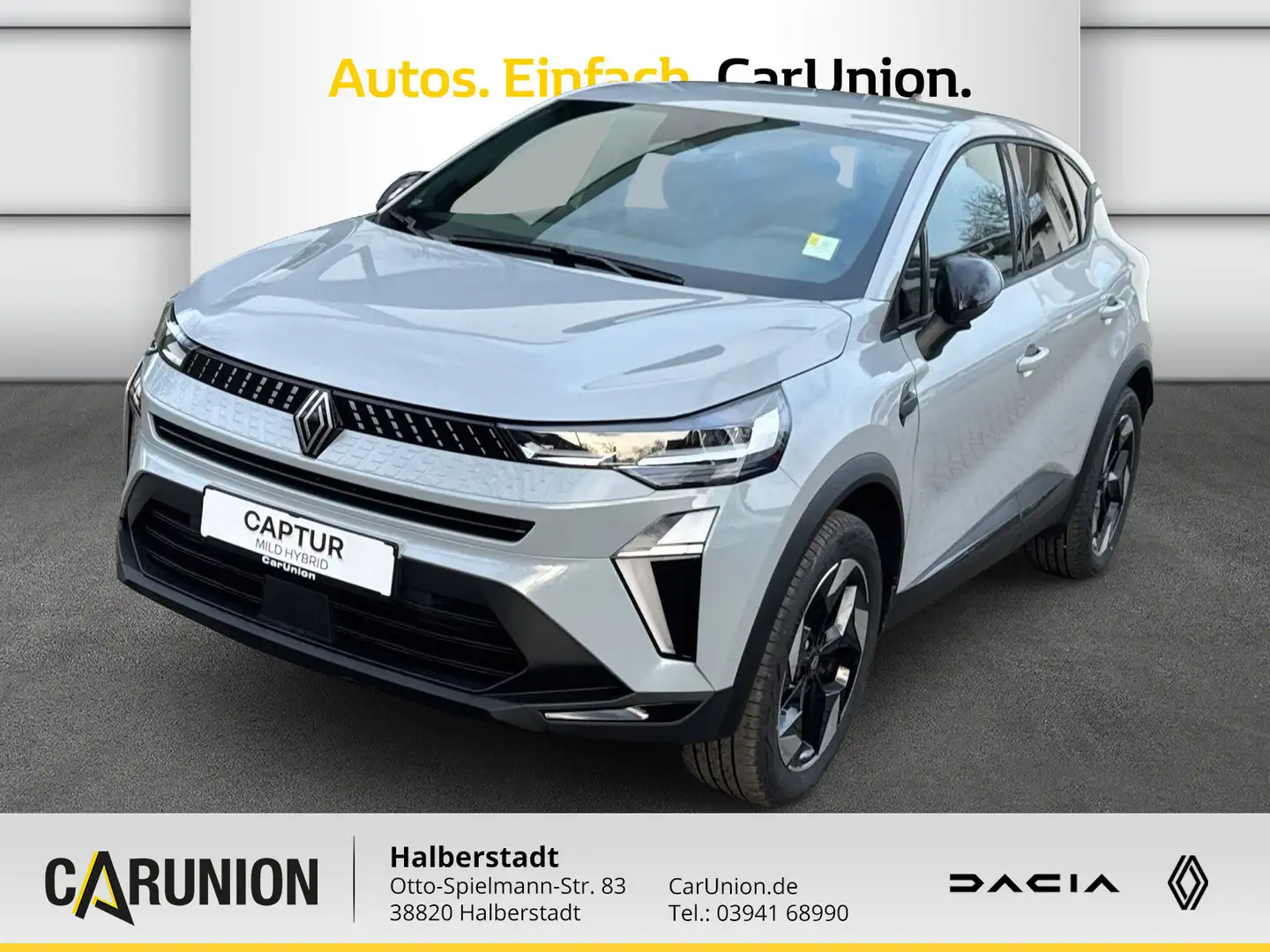 Renault Captur Techno Mild Hybrid 140 BT Klima SHZ PDC Gris - 1