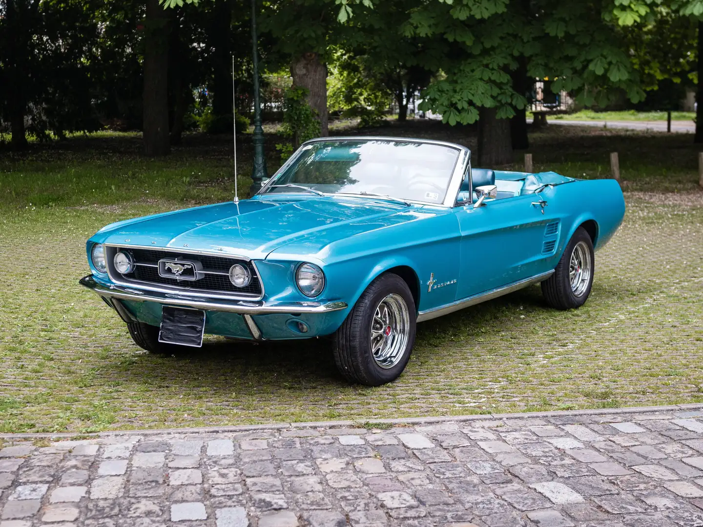 Ford Mustang Cabriolet Bleu - 1