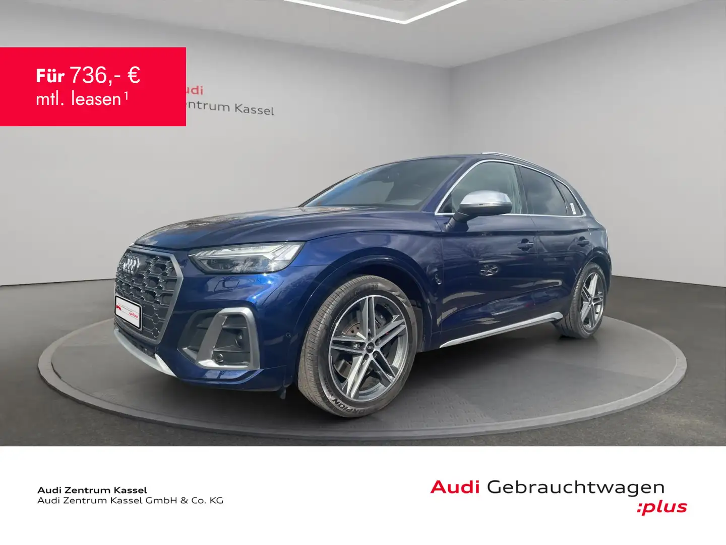 Audi SQ5 3.0 TDI qu. Matrix HuD 360° Kamera Navi Blau - 1