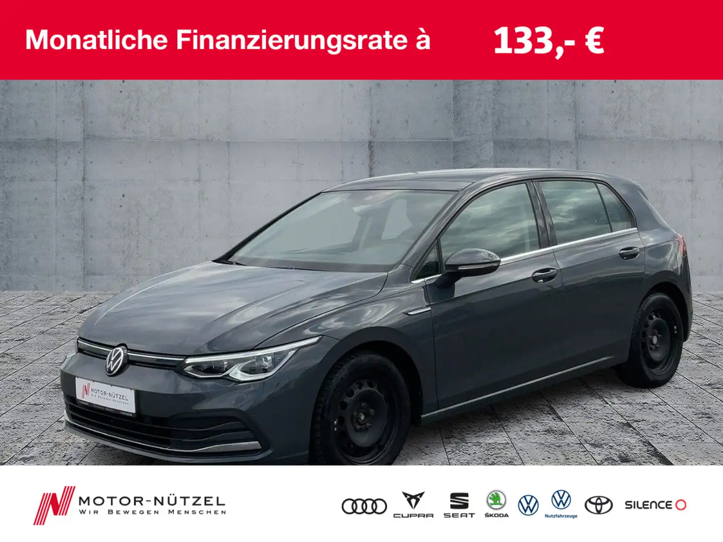 Volkswagen Golf VIII 1.5 TSI STYLE MATRIX+NAVI+PDC+DCC+PANO Grey - 1