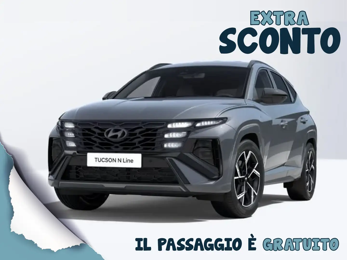 Hyundai TUCSON 1.6 HEV aut. N Line Grigio - 1