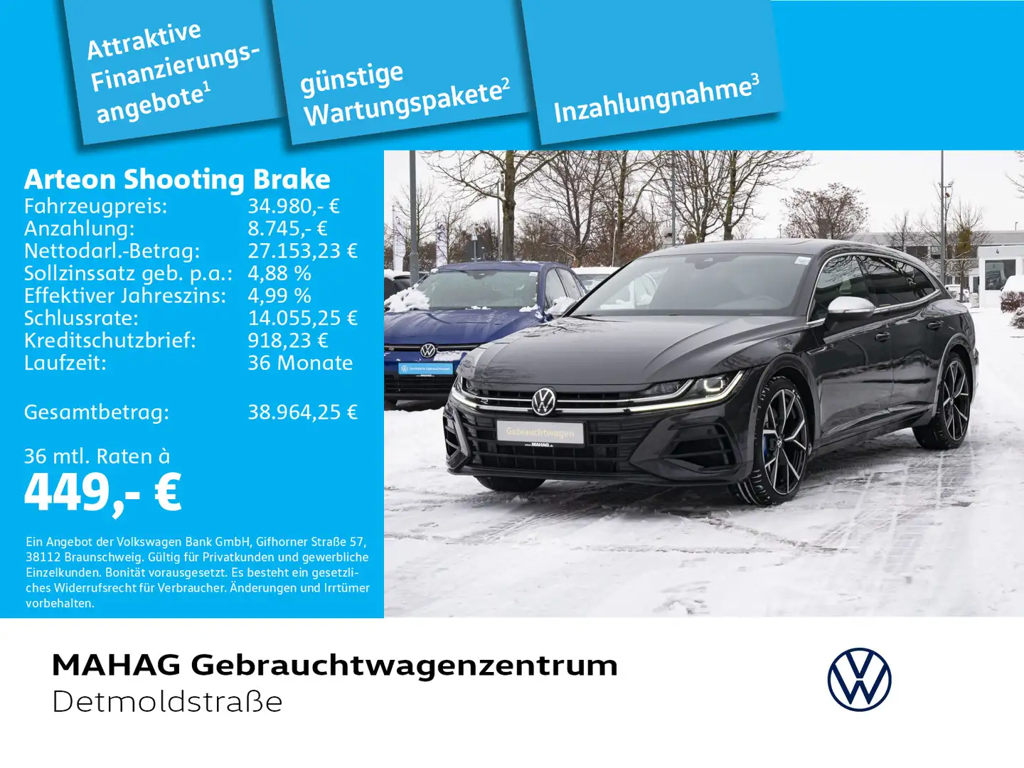 Volkswagen Arteon R 2.0 TSI 4Mot. Leder AHK Grau - 1
