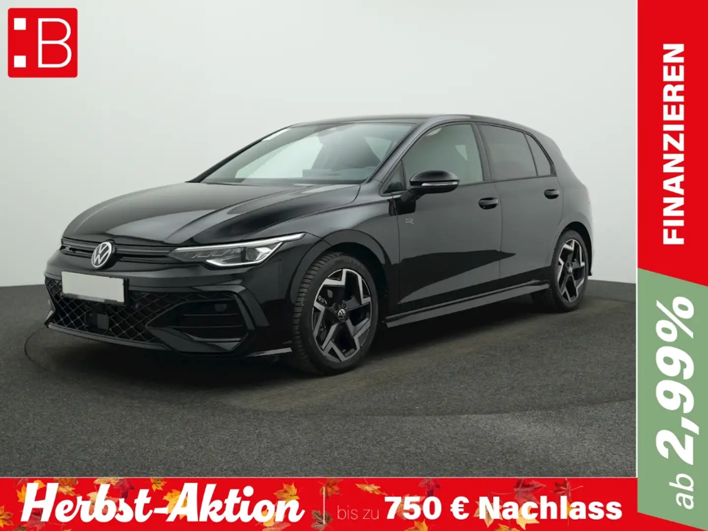 Volkswagen Golf 8 2.0 TDI DSG R-Line Black Style AHK LED+ Schwarz - 1