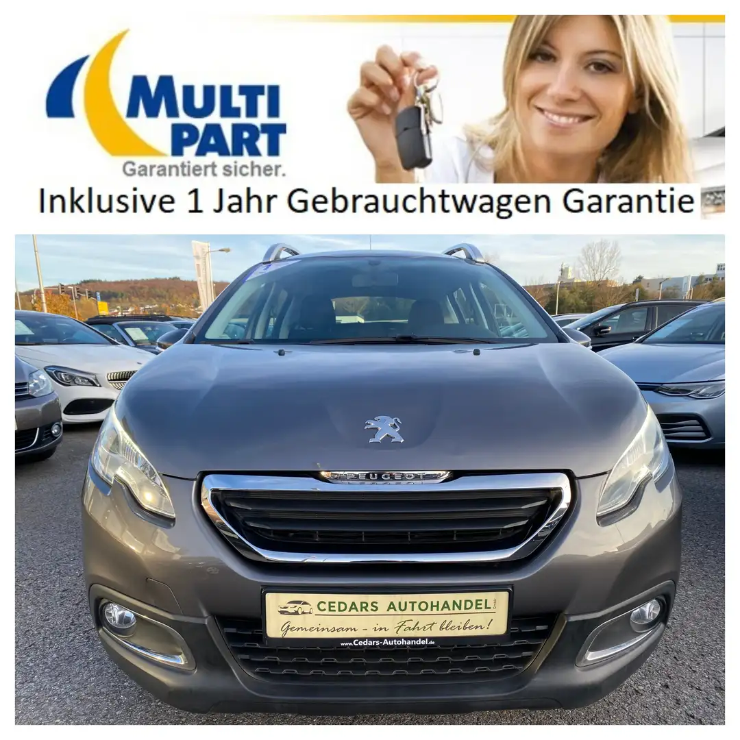 Peugeot 2008 1.6 Business Navi Tempomat Einparkhilfe AT-Motor Grau - 2