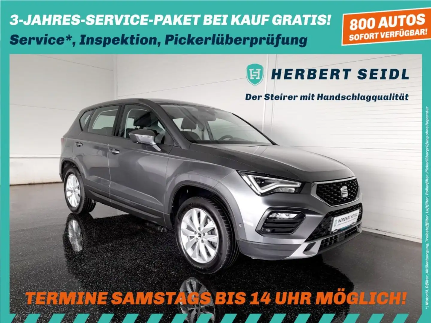 SEAT Ateca STYLE 4x4 2,0 TDI DSG *VOLL-LED / NAVI / ACC / KAMERA / BEATS / KEYLESS* Grau - 1