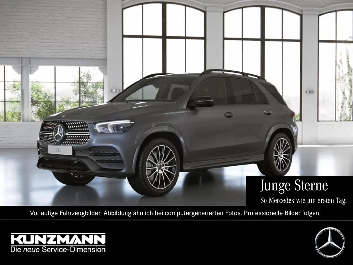 Mercedes-Benz GLE 350 de 4M AMG Night Navi AHK Kamera EasyPack Grau - 1