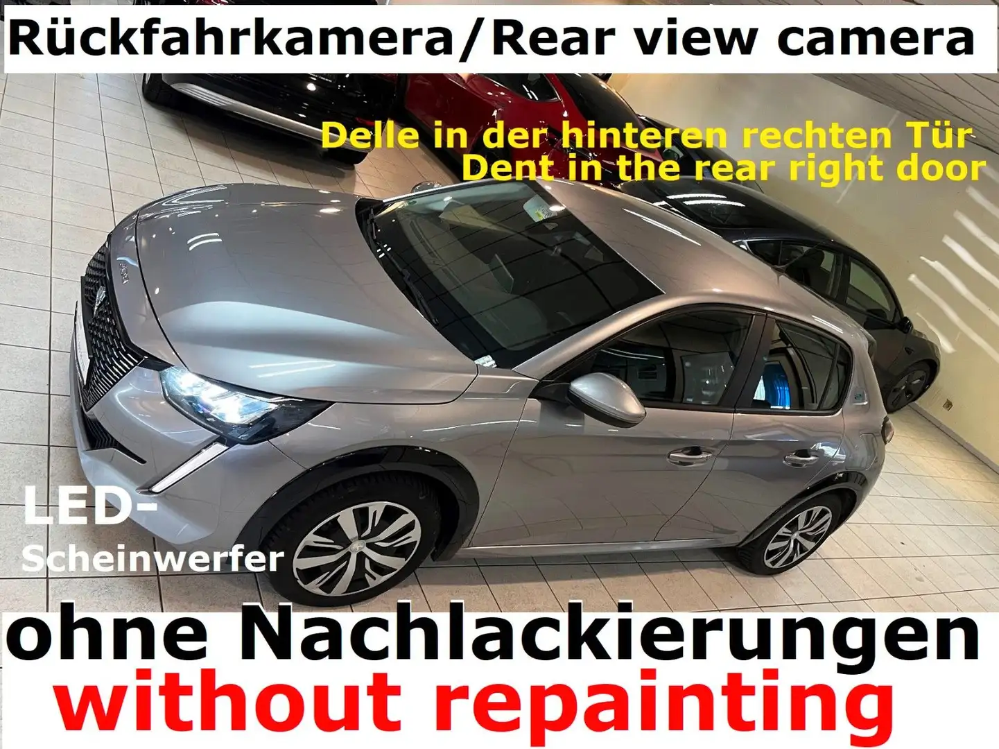 Peugeot e-208 +R-Kamera+LED+Delle in Tür hinten rechts Grau - 1