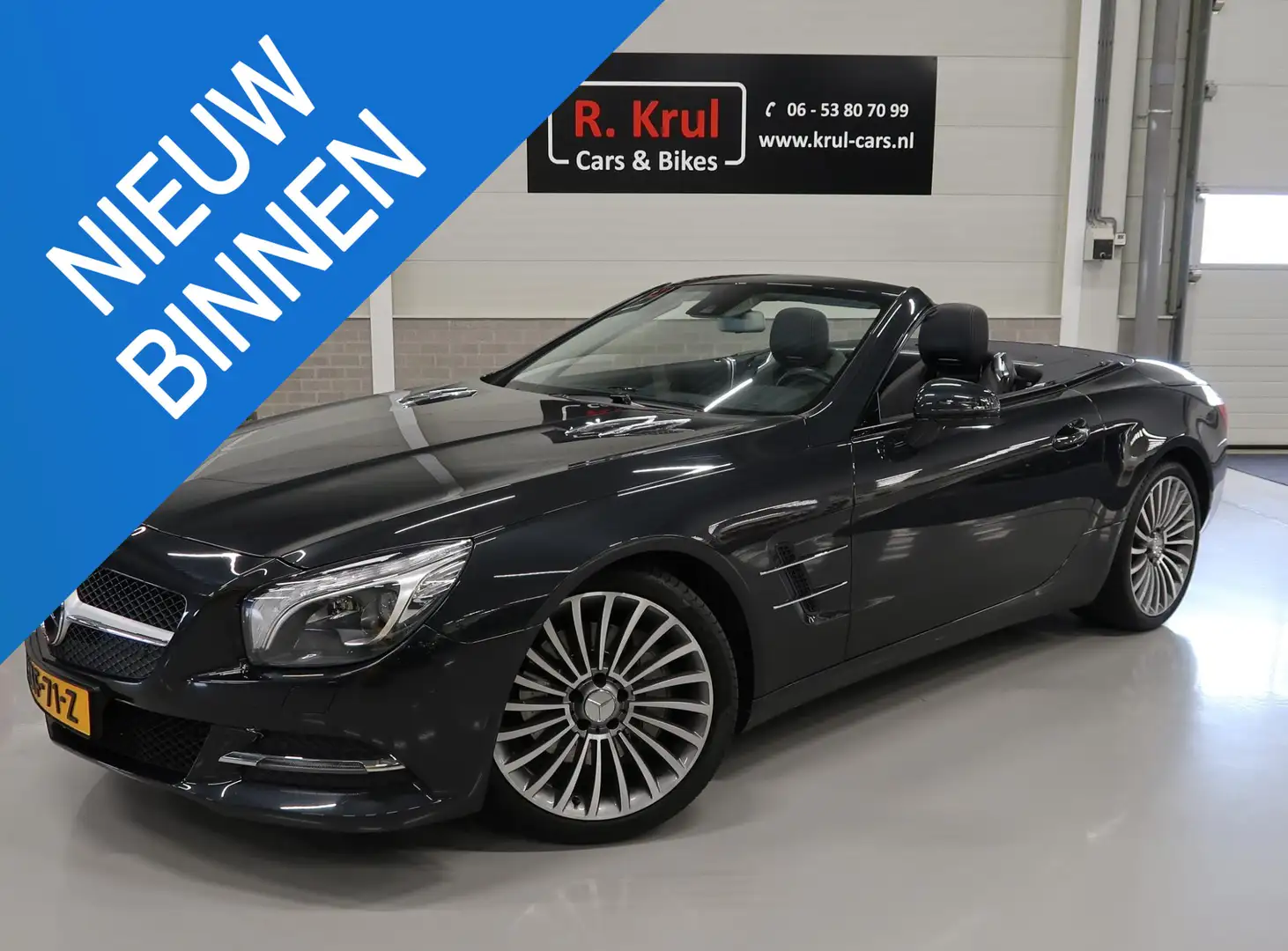 Mercedes-Benz SL 350 Cabrio Panoramadak H&K Leer Nekverwarming Camera 1 Zwart - 1
