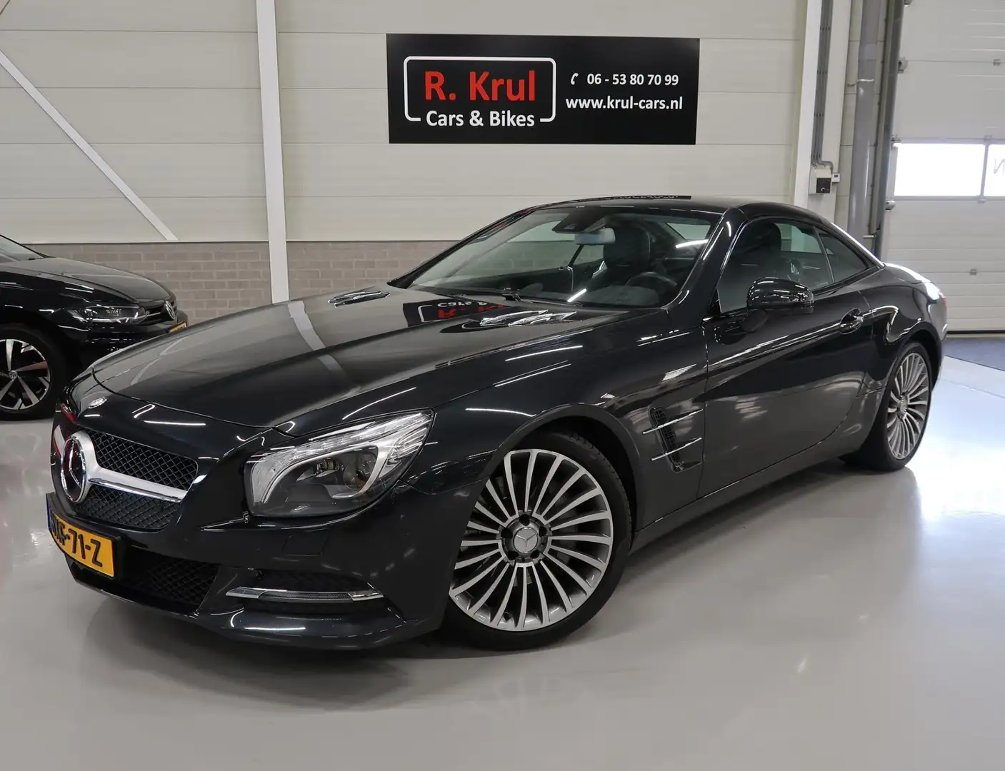 Mercedes-Benz SL 350 Cabrio Panoramadak H&K Leer Nekverwarming Camera 1 Zwart - 2