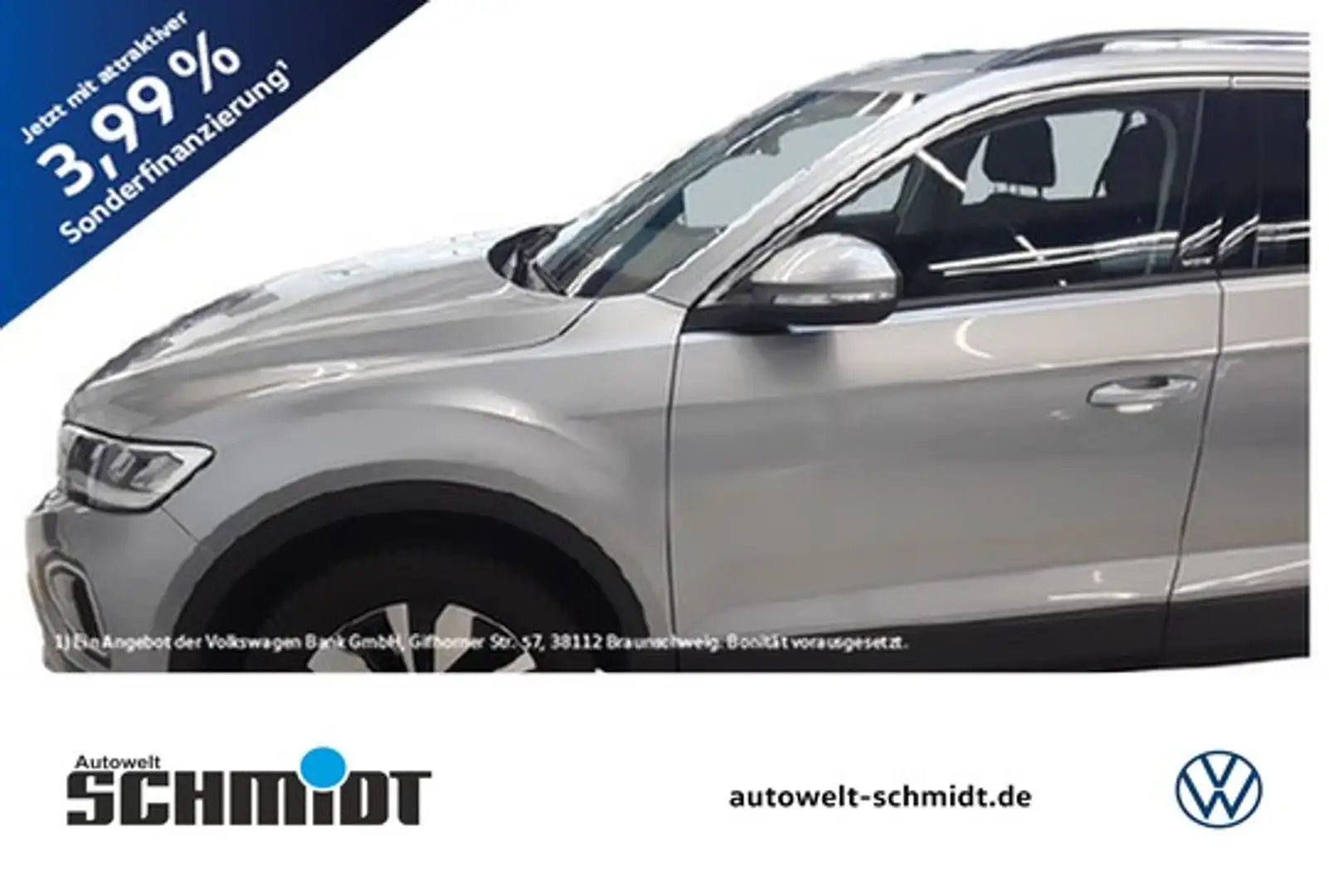 Volkswagen T-Roc 1.0TSi Move LED R-Kamera Standheiz. NaviMedia PDC Grijs - 1