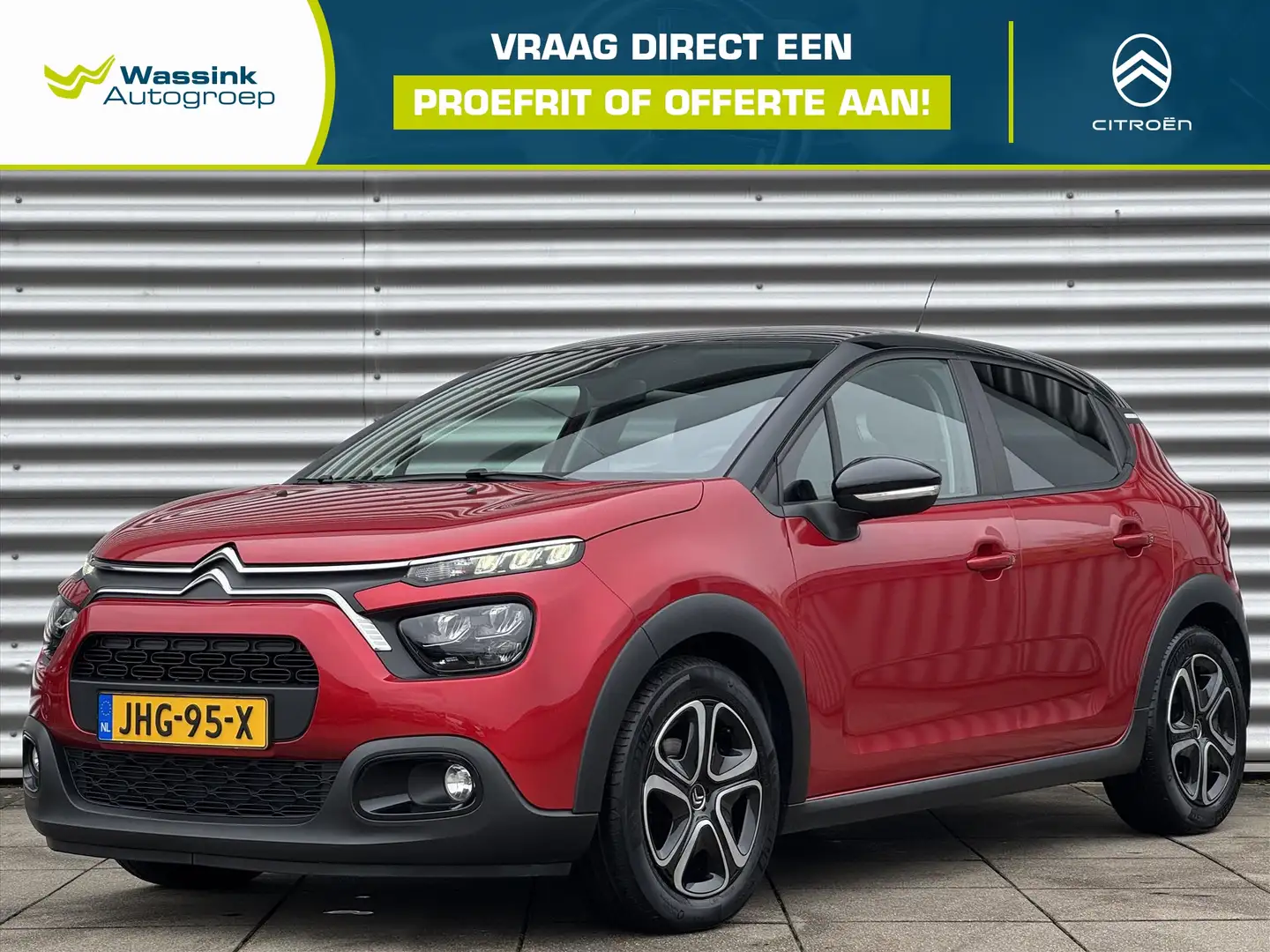 Citroen C3 1.2 PureTech 83pk C-Series Climate Control | Navig Rouge - 1