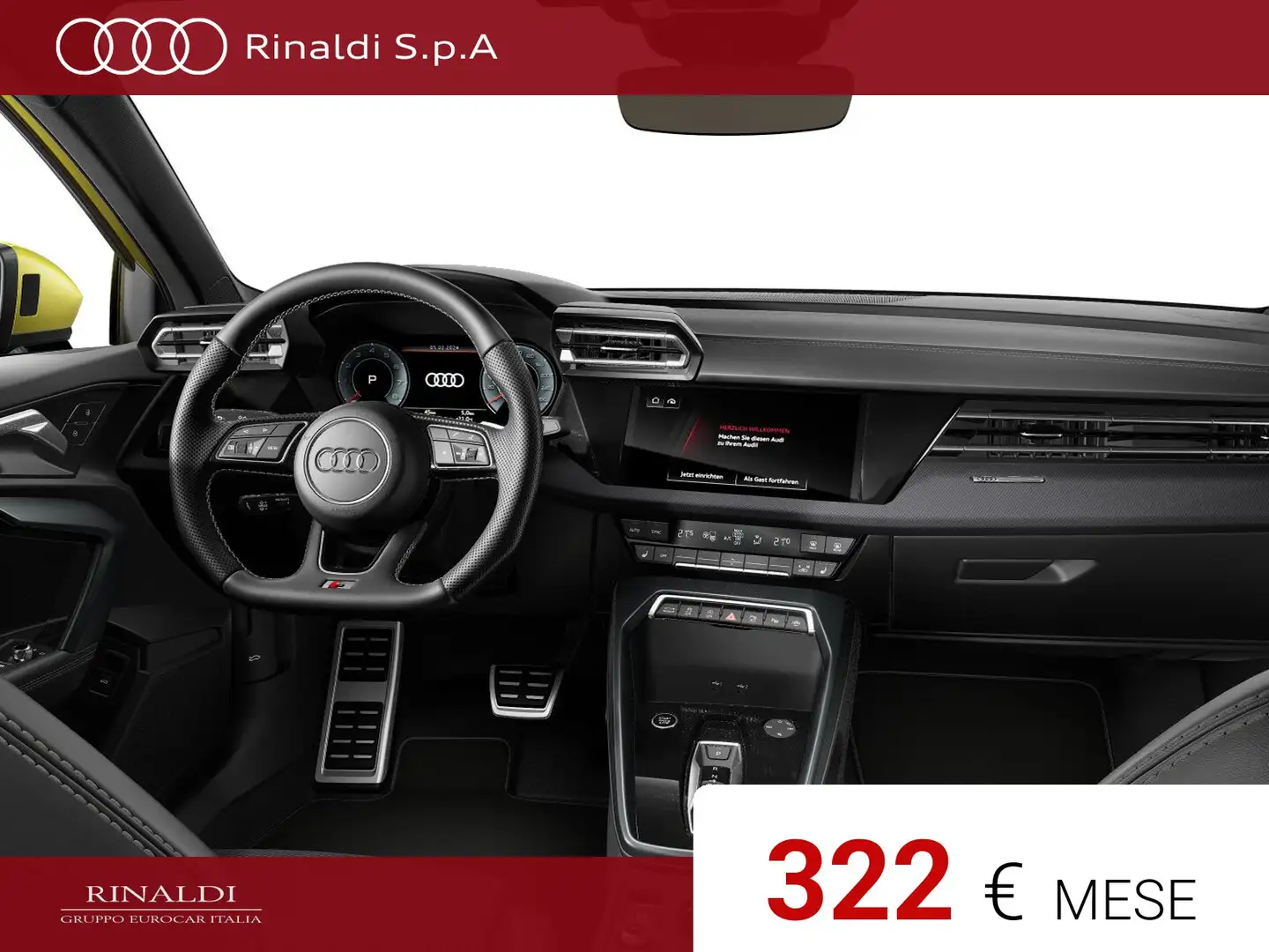 Audi A3 allstreet 35 1.5 tfsi mhev identity contrast s-tro Giallo - 2
