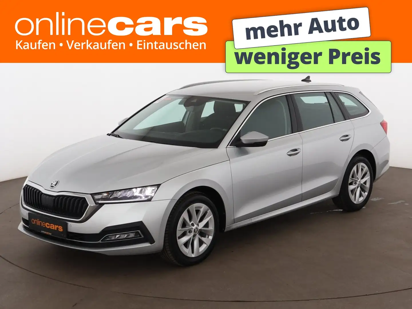 Skoda Octavia Combi 2.0 TDI Style Aut LED HEAD-UP RADAR Silber - 1