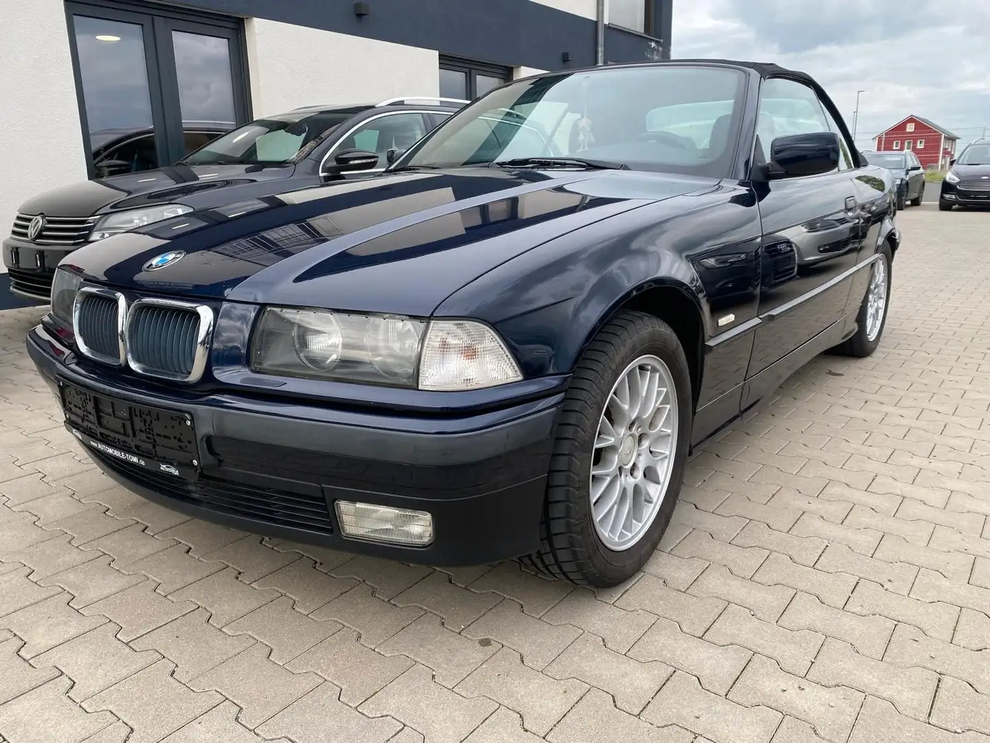 BMW 318 i Cabrio|E36|Orig.KM|NAVI|LEDER|ALPINE|KLIMAA Albastru - 1