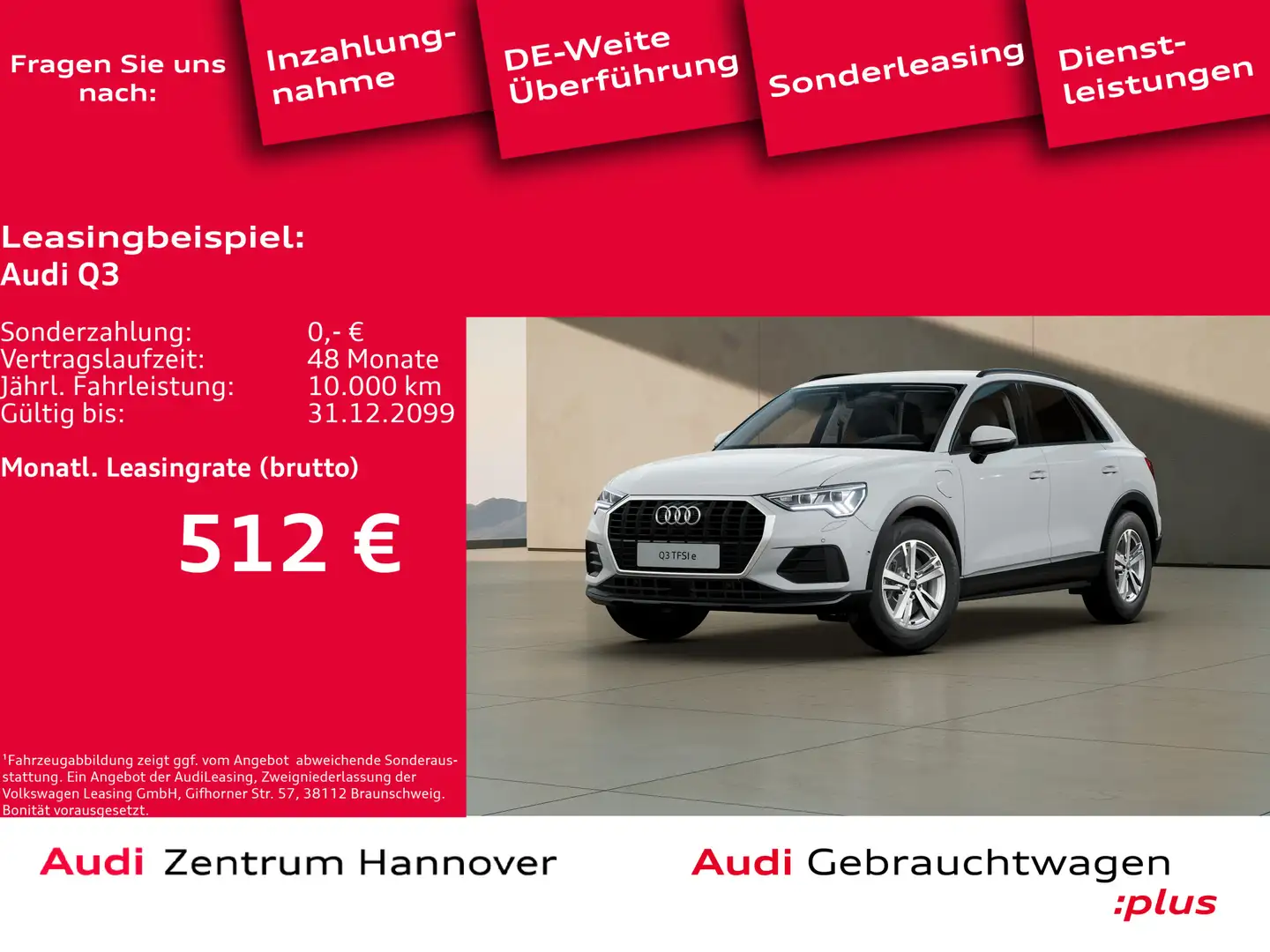 Audi Q3 45 TFSIe Matrix Kamera Alcantara ACC Blanc - 1