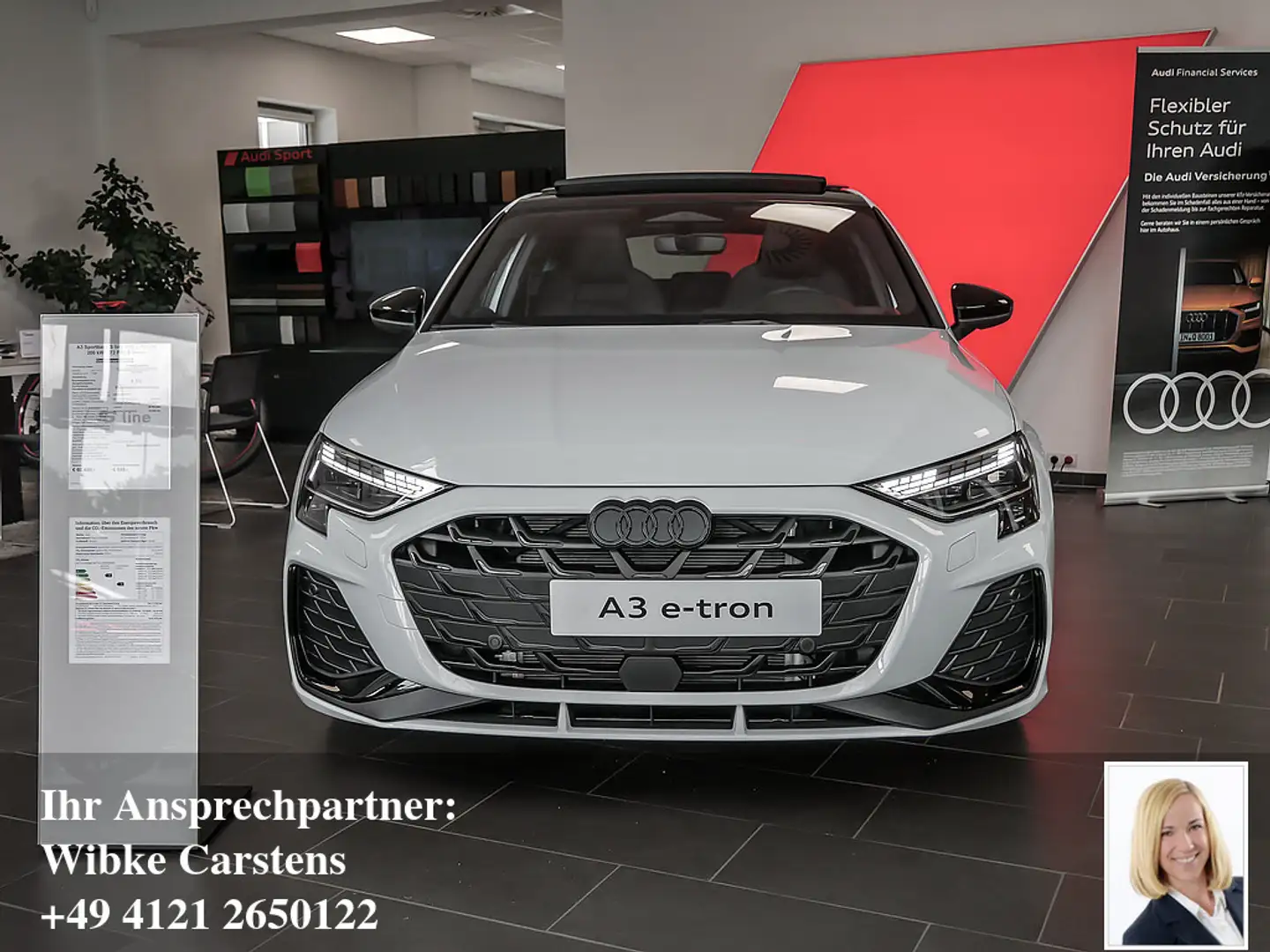 Audi A3 Sportback 45 TFSI e S line Blanco - 2