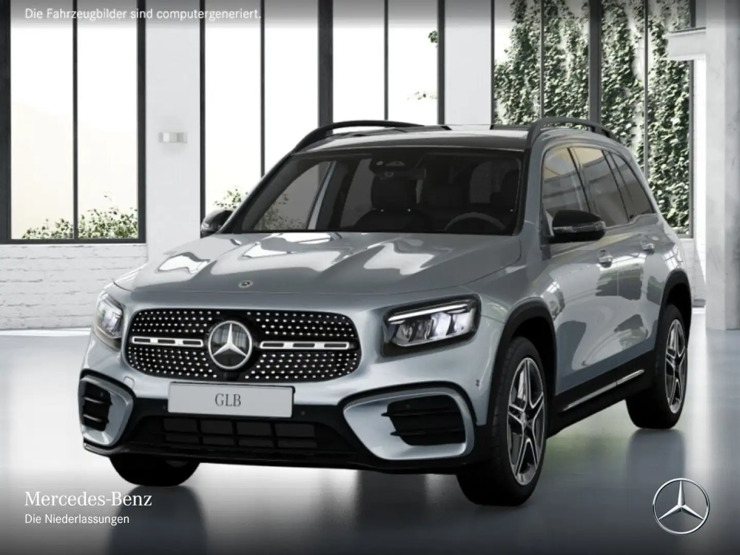 Mercedes-Benz GLB 200 AMG+NIGHT+PANO+360°+LED+19"+TOTW+KEYLESS Silber - 2