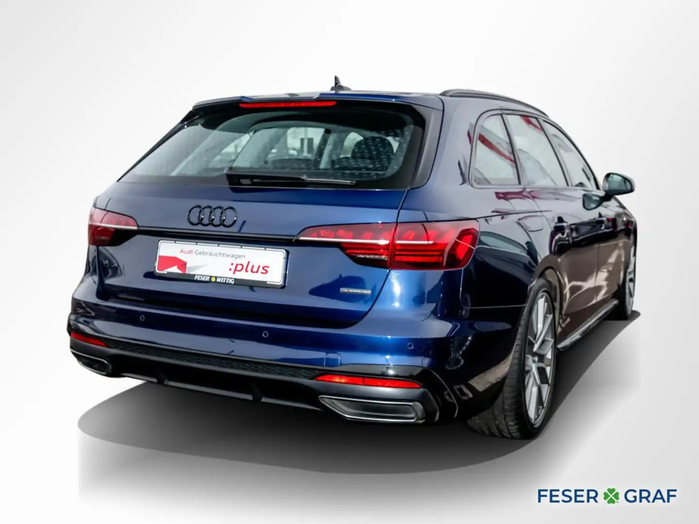 Audi A4 Avant 40 TDI qu.S-line competition+,Matrix,HuD,Nav Blau - 2