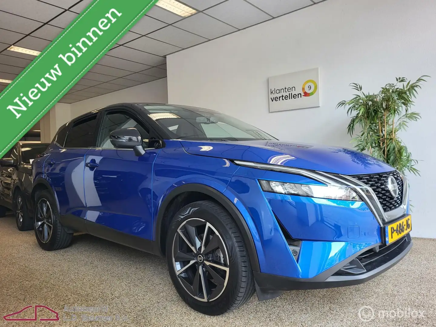 Nissan Qashqai 1.3 MHEV N-Style *NL, TWO-TONE, RIJKLAARPRIJS!* Blauw - 2