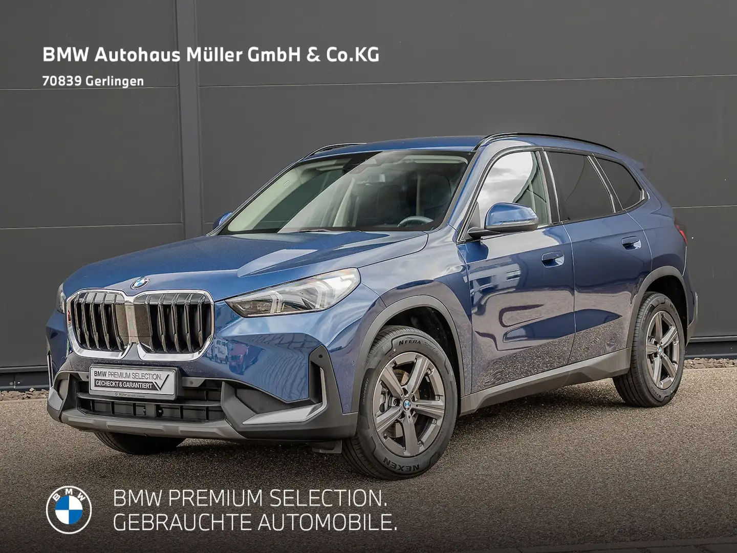 BMW X1 sDrive18iA Kamera AHK DrivingAssist LED 1VB PDC Blauw - 1