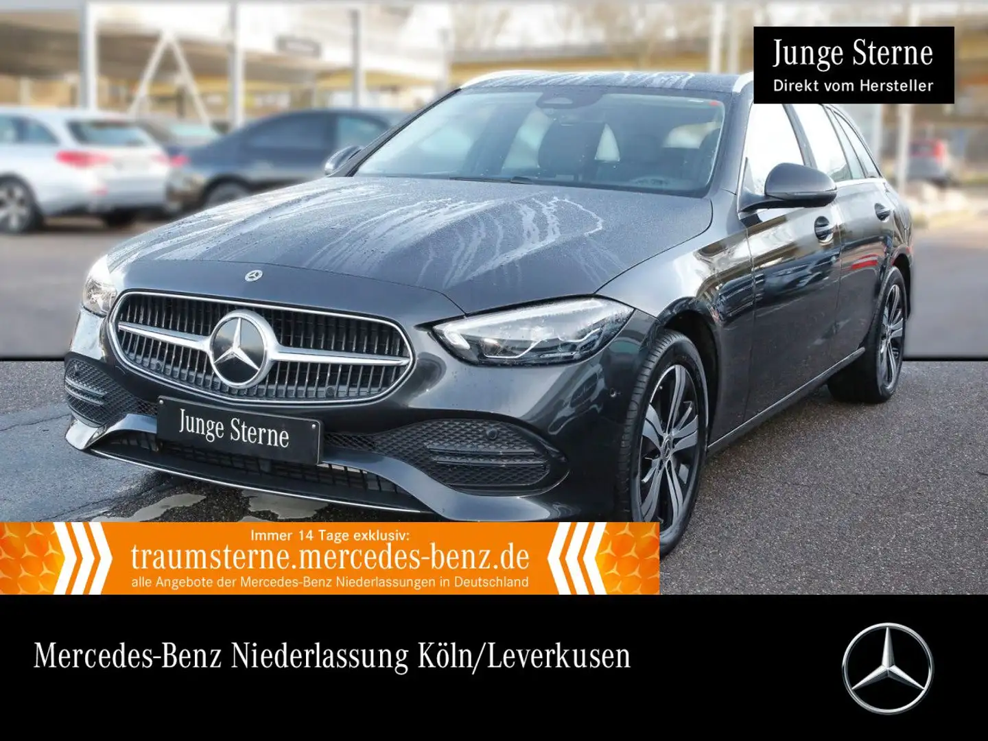 Mercedes-Benz C 300 e T AVANTG+LED+KAMERA+TOTW+KEYLESS+9G Grau - 1