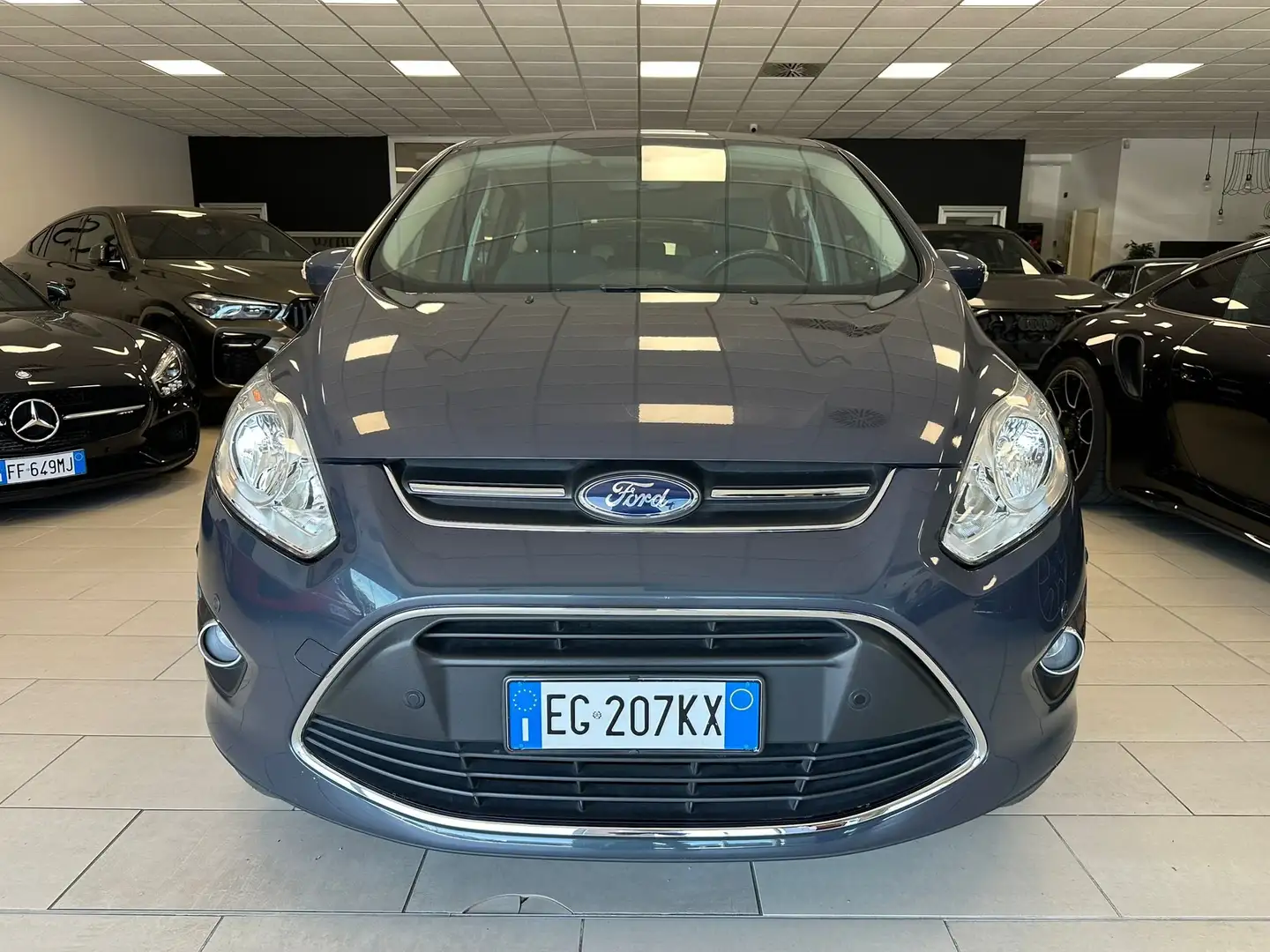 Ford C-Max 1.6 Titanium 125cv Uff.Italiana Unico Proprietario Gris - 2