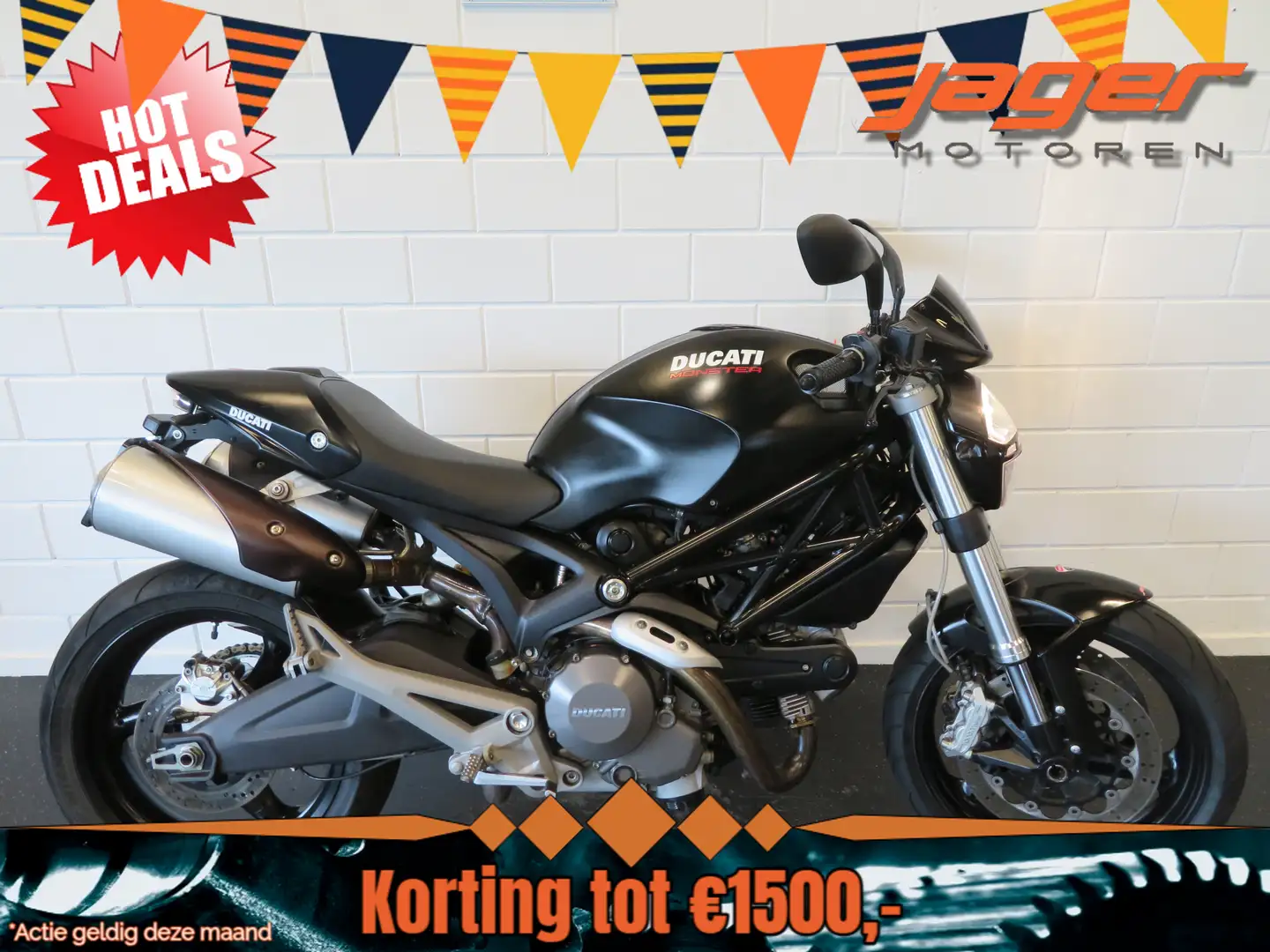 Ducati Monster 696 M696 TOP CONDITIE!! Zwart - 1