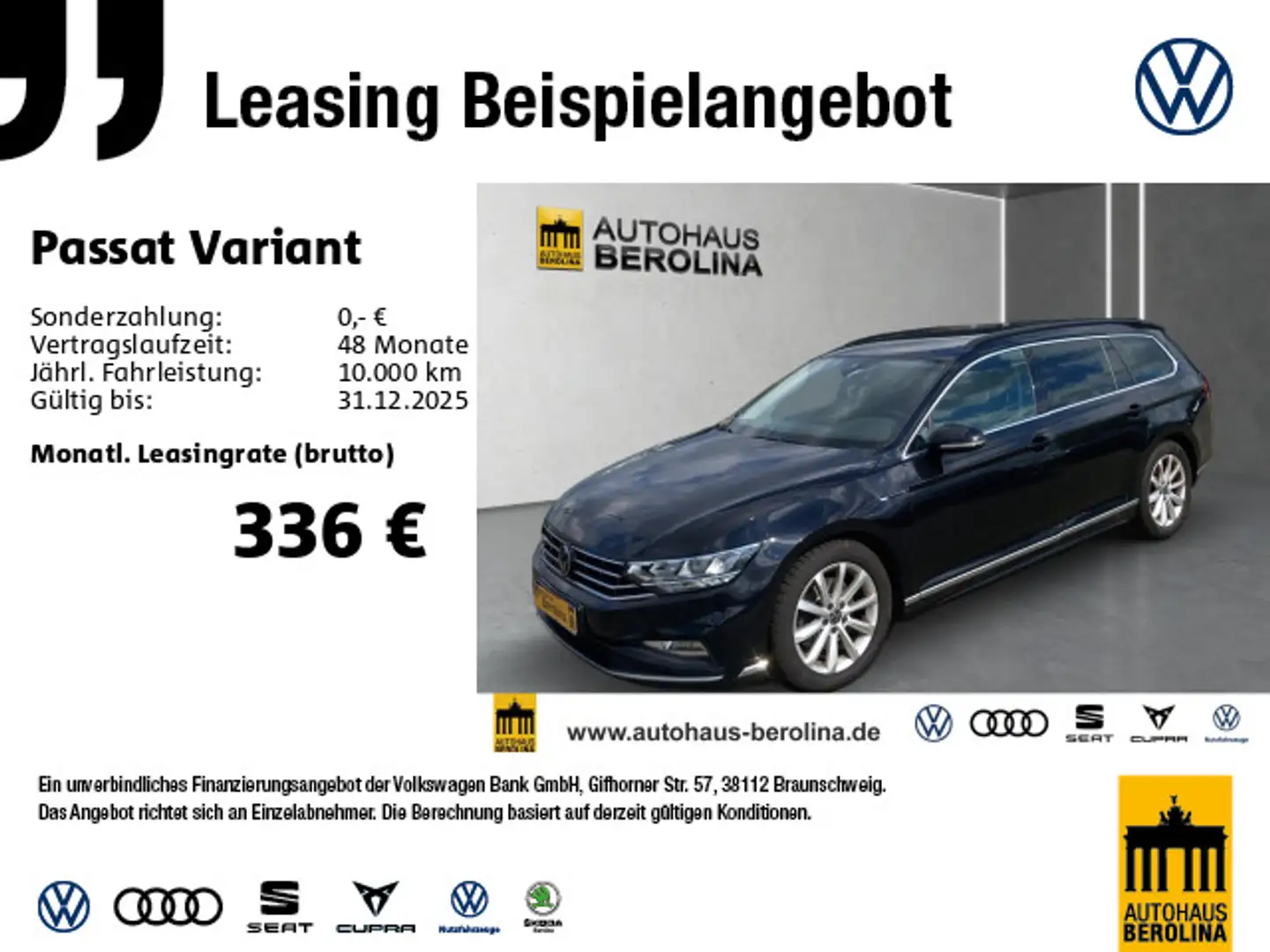 Volkswagen Passat Variant 1.5 TSI R-Line DSG *R-CAM*SHZ* Schwarz - 1