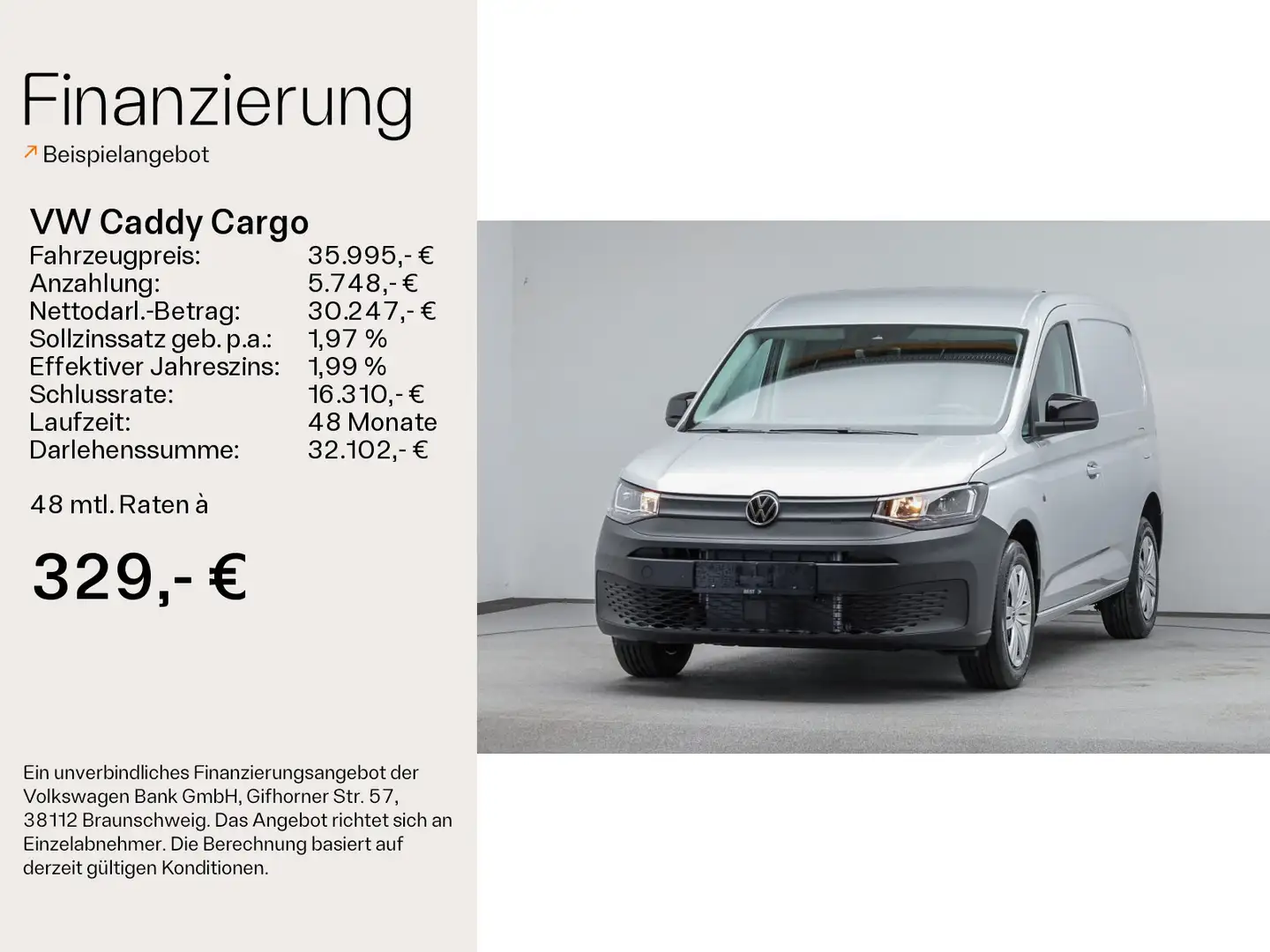 Volkswagen Caddy 2.0 TDI PDC*RFK*GRA*KLIMA*APP-CONNEC Silber - 2