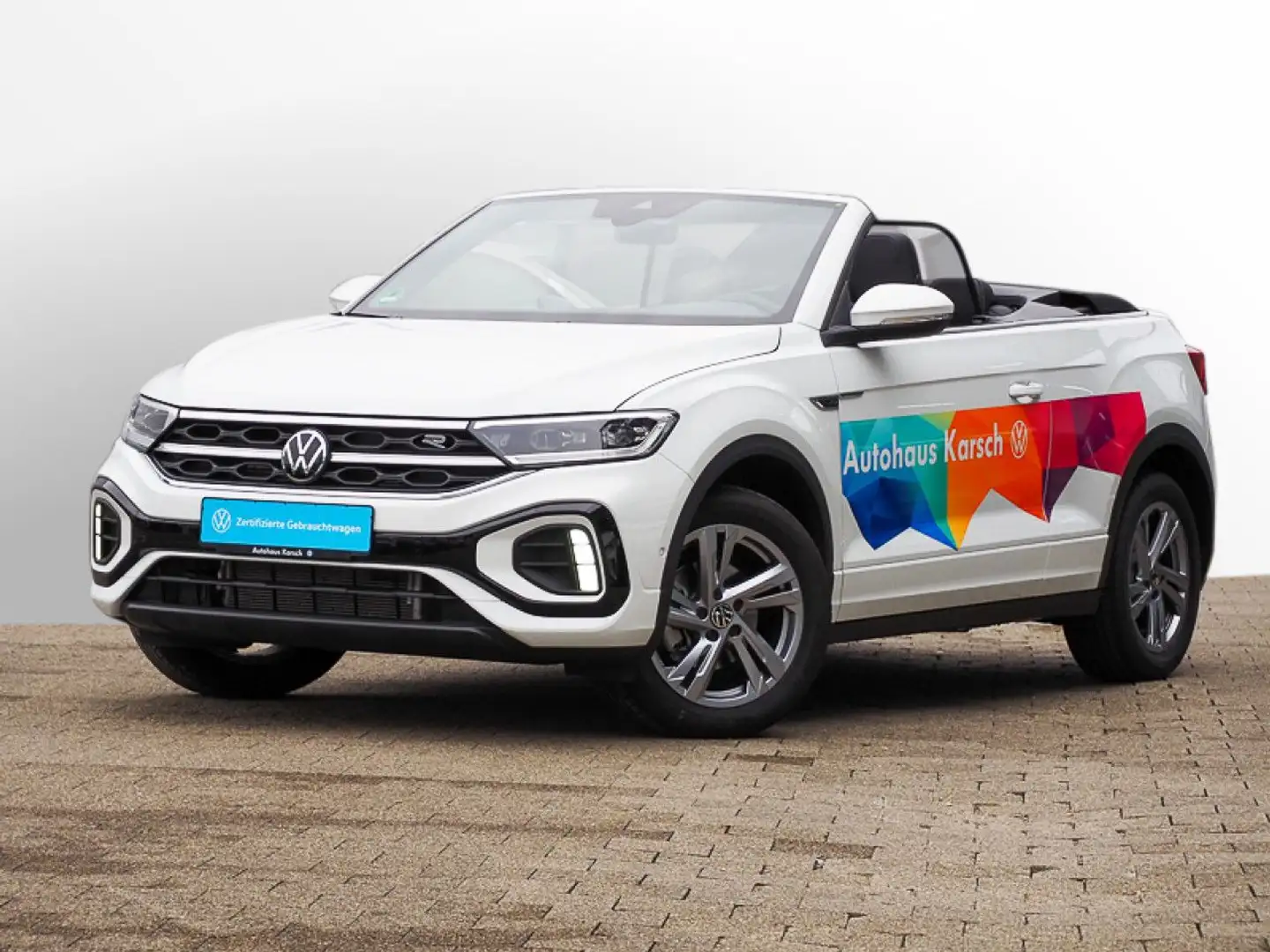 Volkswagen T-Roc Cabriolet R-Line 1.5 TSI DSG  AHK, NAVI LED Weiß - 2