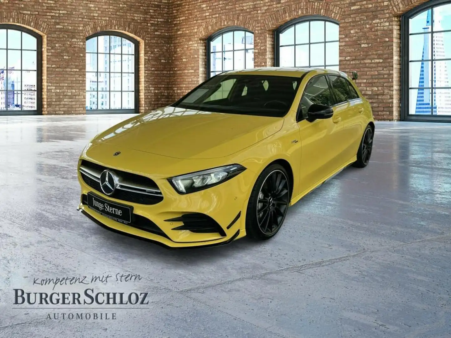 Mercedes-Benz A 35 AMG 4M Sport S-Sitz PDC SHZ LED SpurH AUT Žlutá - 1