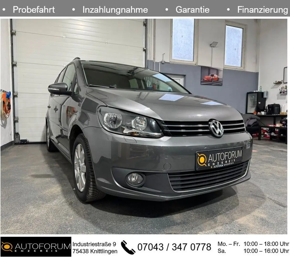 Volkswagen Touran 1.6 TDI DSG BlueMotion*AHK*SHZ*PDC Grau - 1