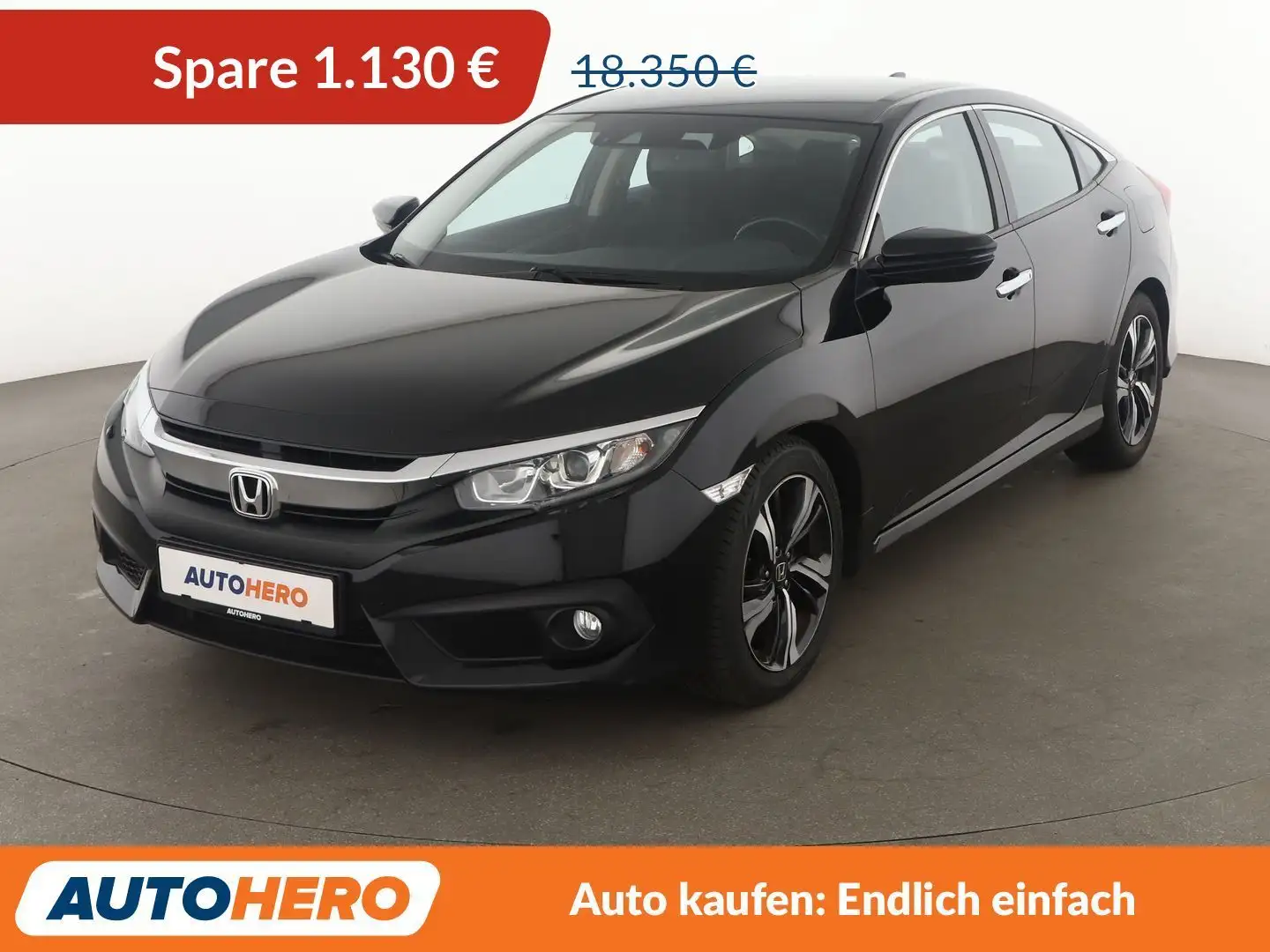 Honda Civic 1.5 VTEC Elegance Aut*NAVI*ACC*CAM*PDC*SHZ* Noir - 1