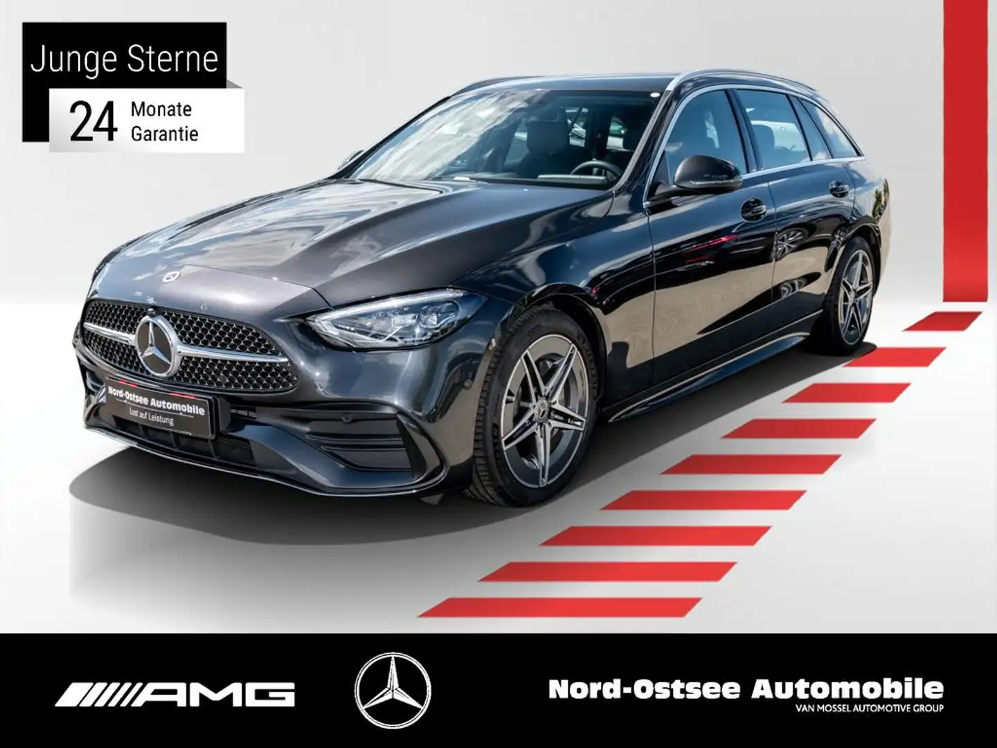 Mercedes-Benz C 220 T d AMG KAMERA DISTRO AHK LED KEYLESS SHZ Gris - 1