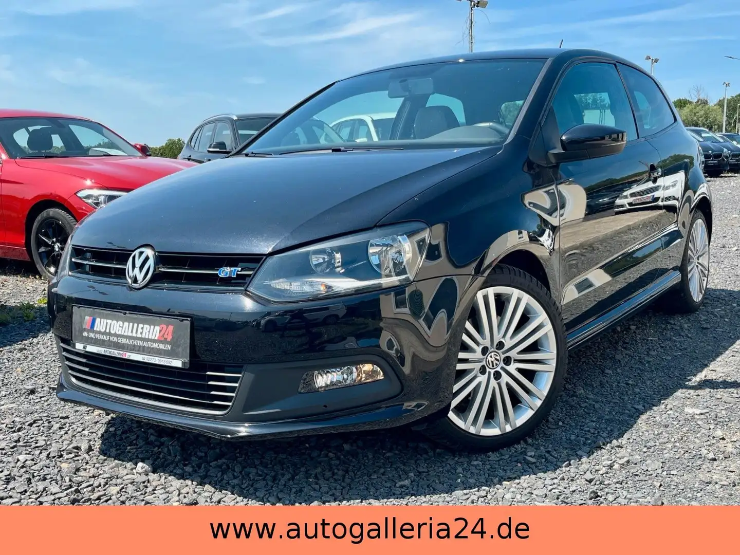 Volkswagen Polo V 1.4 TSI BlueGT Navi Leder 1.HD SCHECKHEFT Zwart - 1