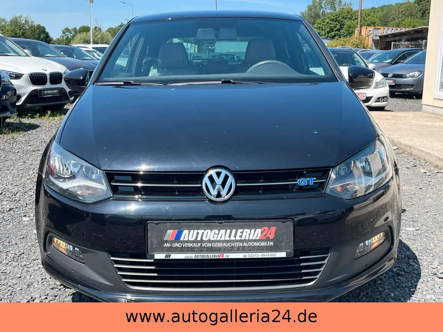 Volkswagen Polo V 1.4 TSI BlueGT Navi Leder 1.HD SCHECKHEFT Zwart - 2
