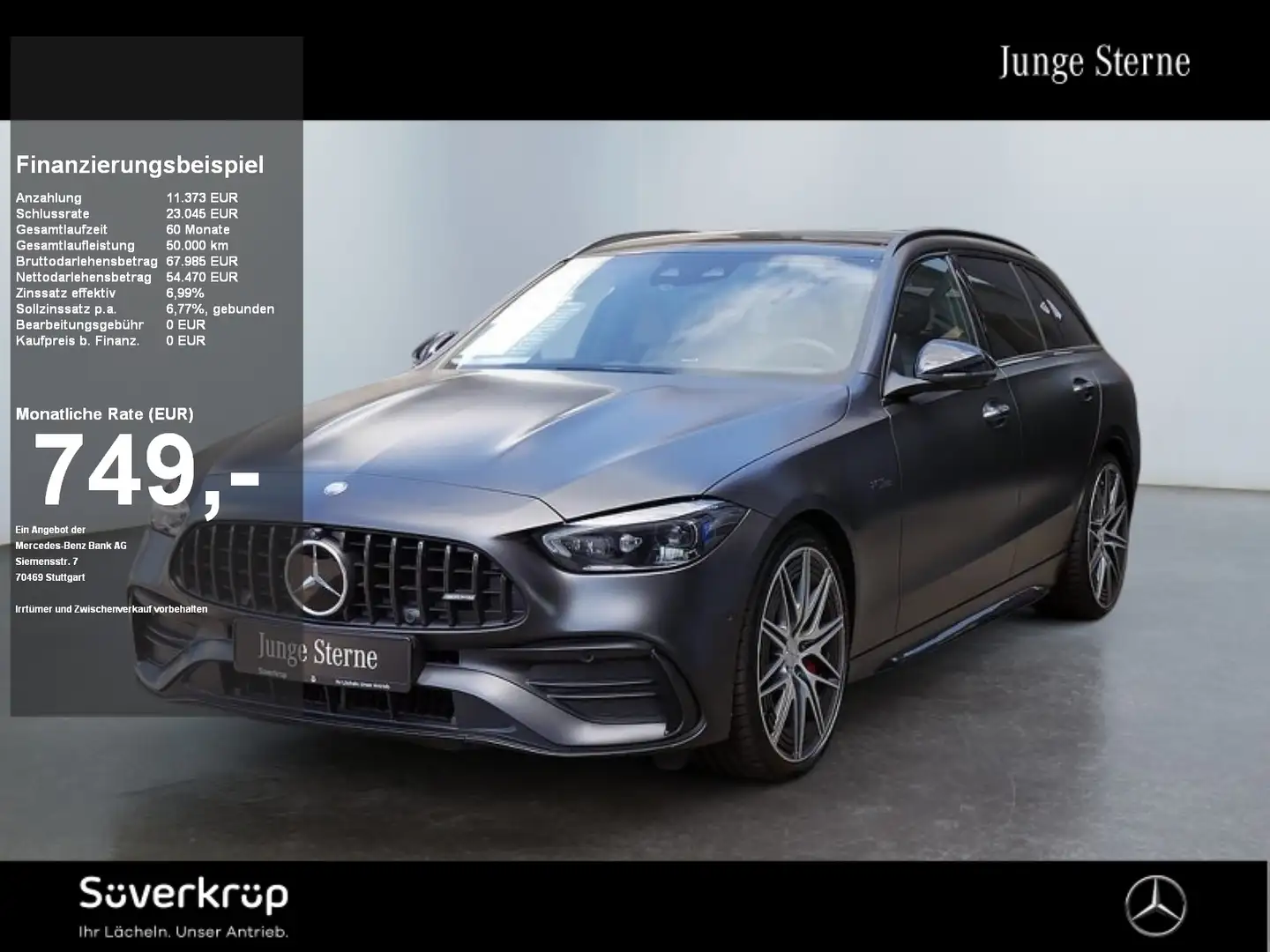 Mercedes-Benz C 43 AMG C 43 T AMG 4M , Bight Pano Burm AHK Distr Memo Gris - 1