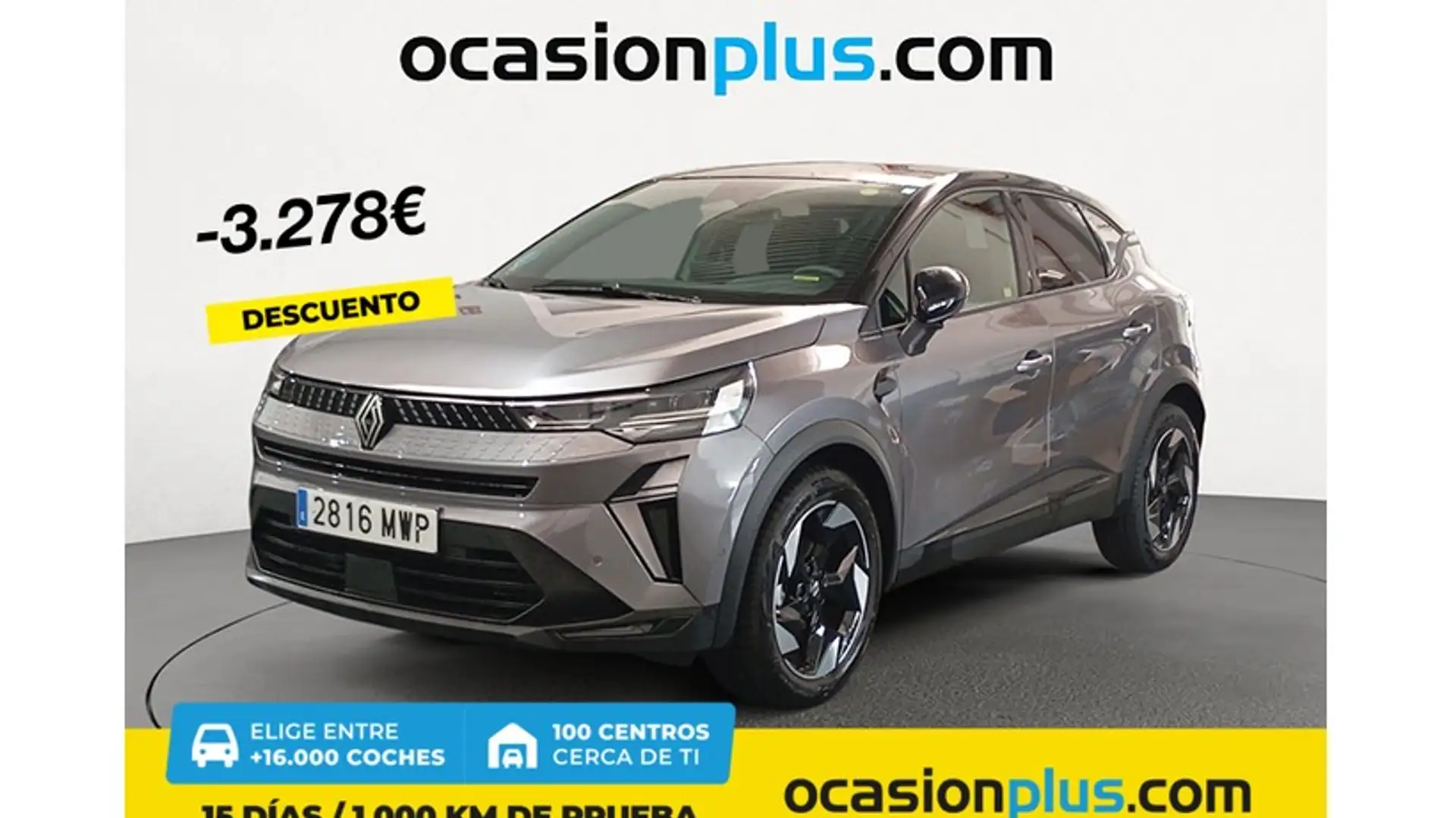 Renault Captur TCe GPF Micro Híbrido Techno EDC 117kW Grijs - 1