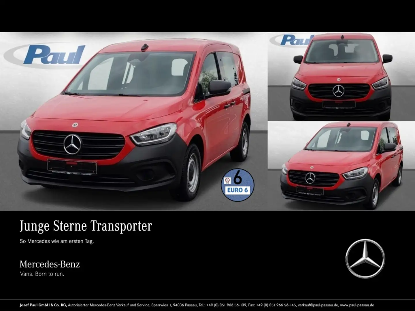 Mercedes-Benz Citan 112 CDI KA Klima+Tempomat+PTS hinten+SHZ Rot - 1