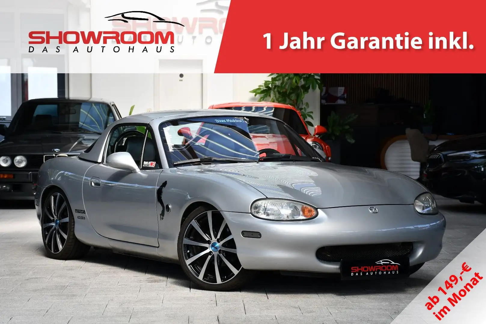 Mazda MX-5 1.9 Impulse JDM Hardtop Deutsches Fahrzeug Argent - 1