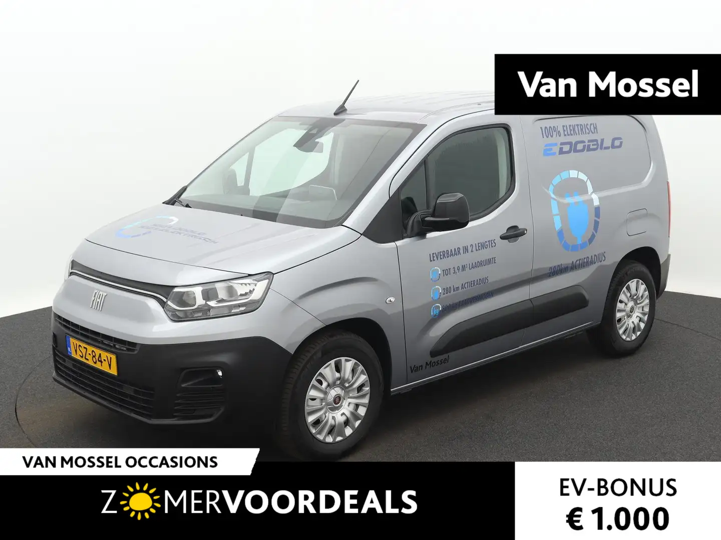 Fiat E-Doblo 136 L1 50 kWh | Navigatie | Climate Controle | Cru Gri - 1