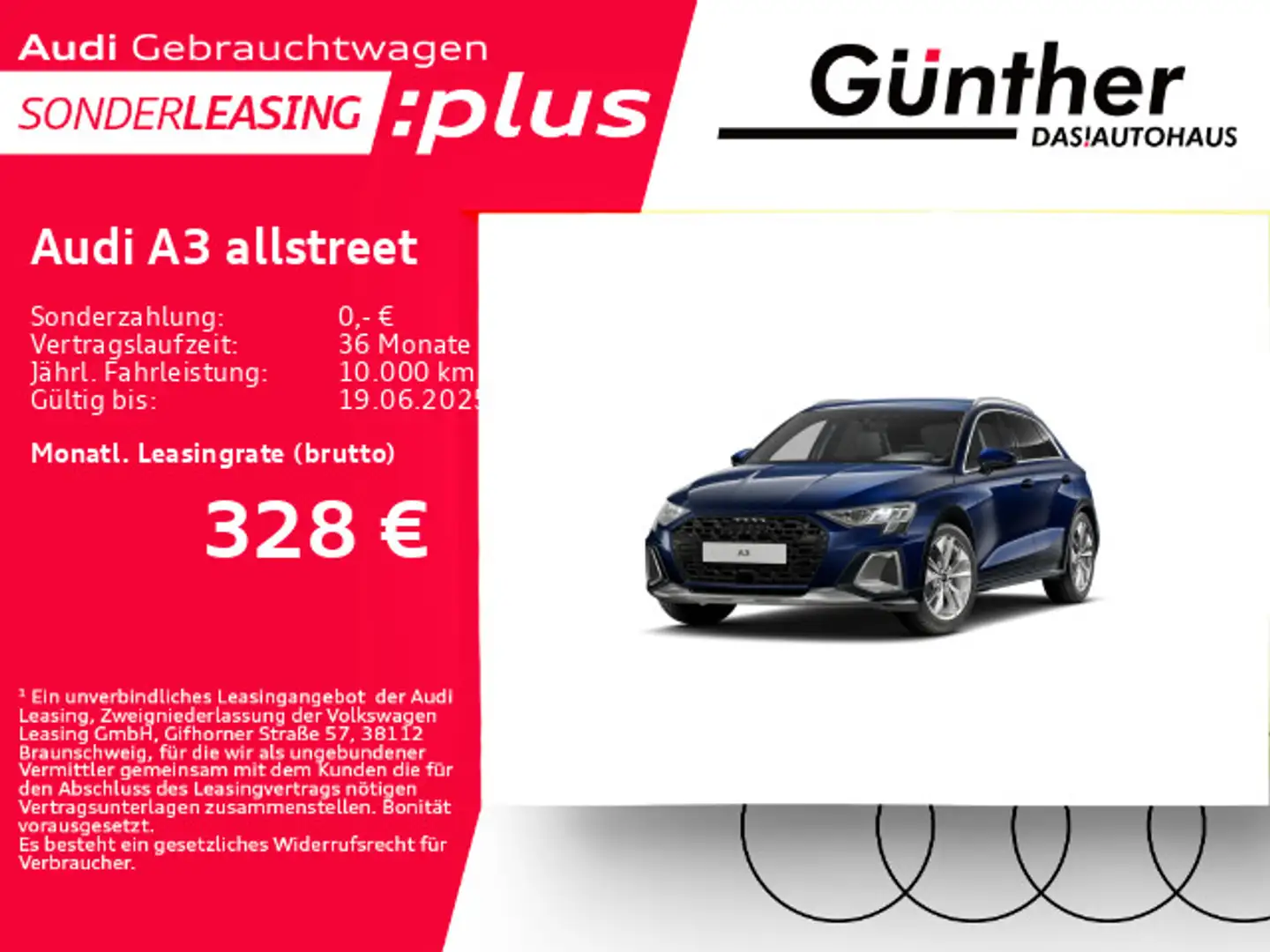 Audi A3 35 TDI+WINTERRÄDER+KAMERA+AHK+ACC+ Blau - 1