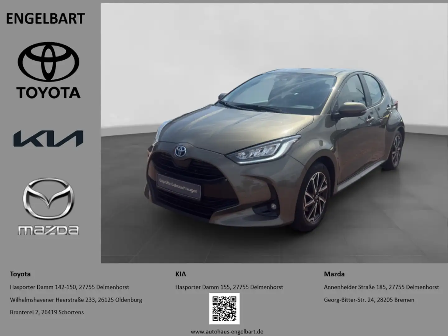 Toyota Yaris Hybrid Team D CarPlay Sitzheizung Rückfahrkamera Bronze - 1